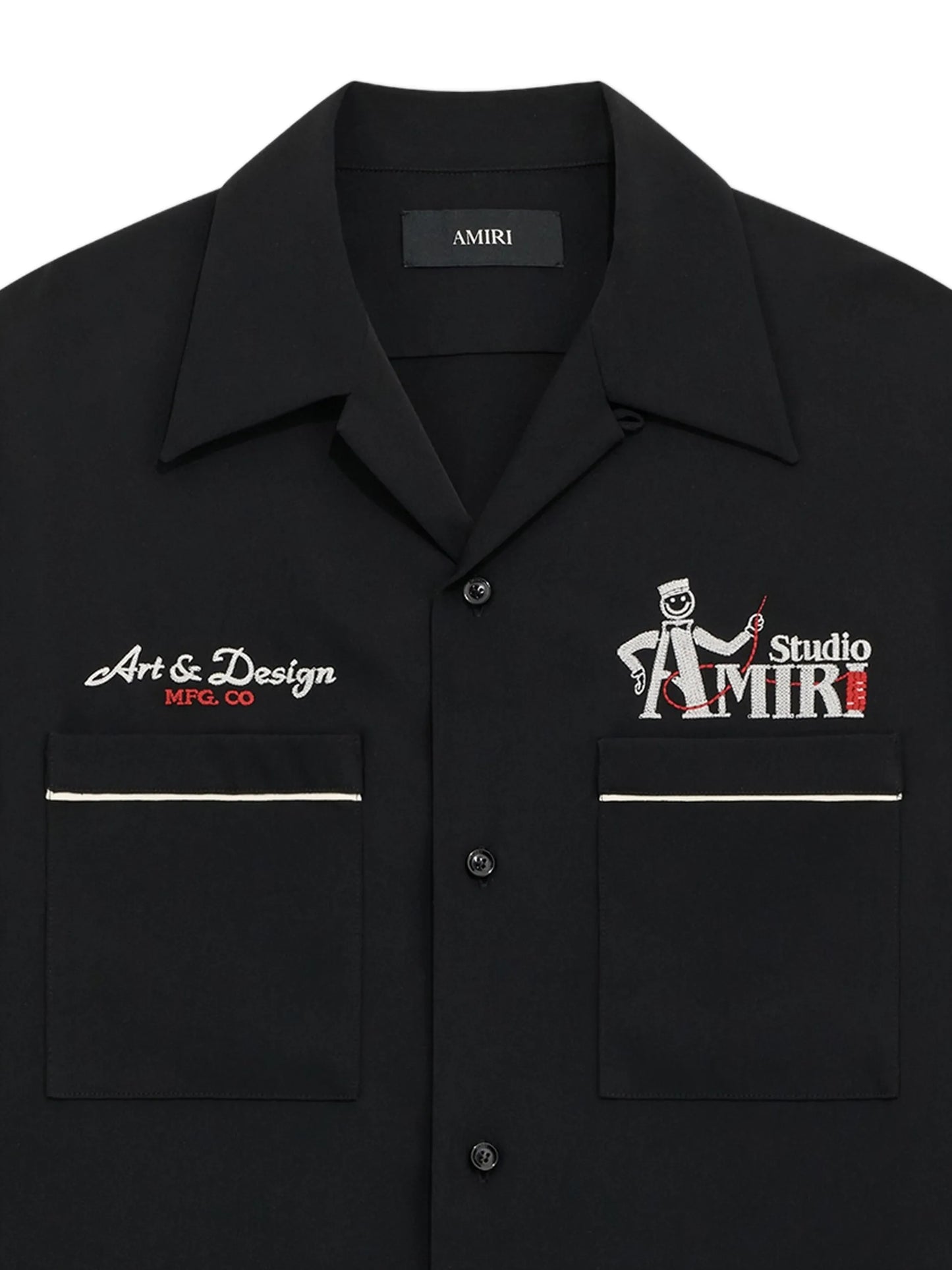 Studio crepe camp shirt