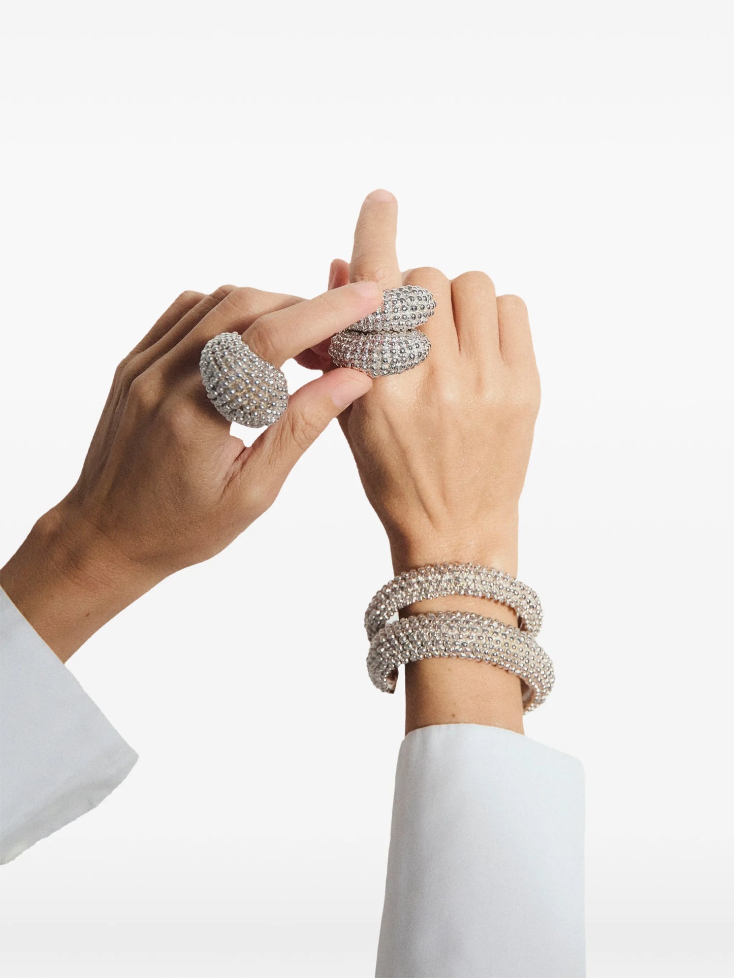 Royal rhodium-plated bracelet