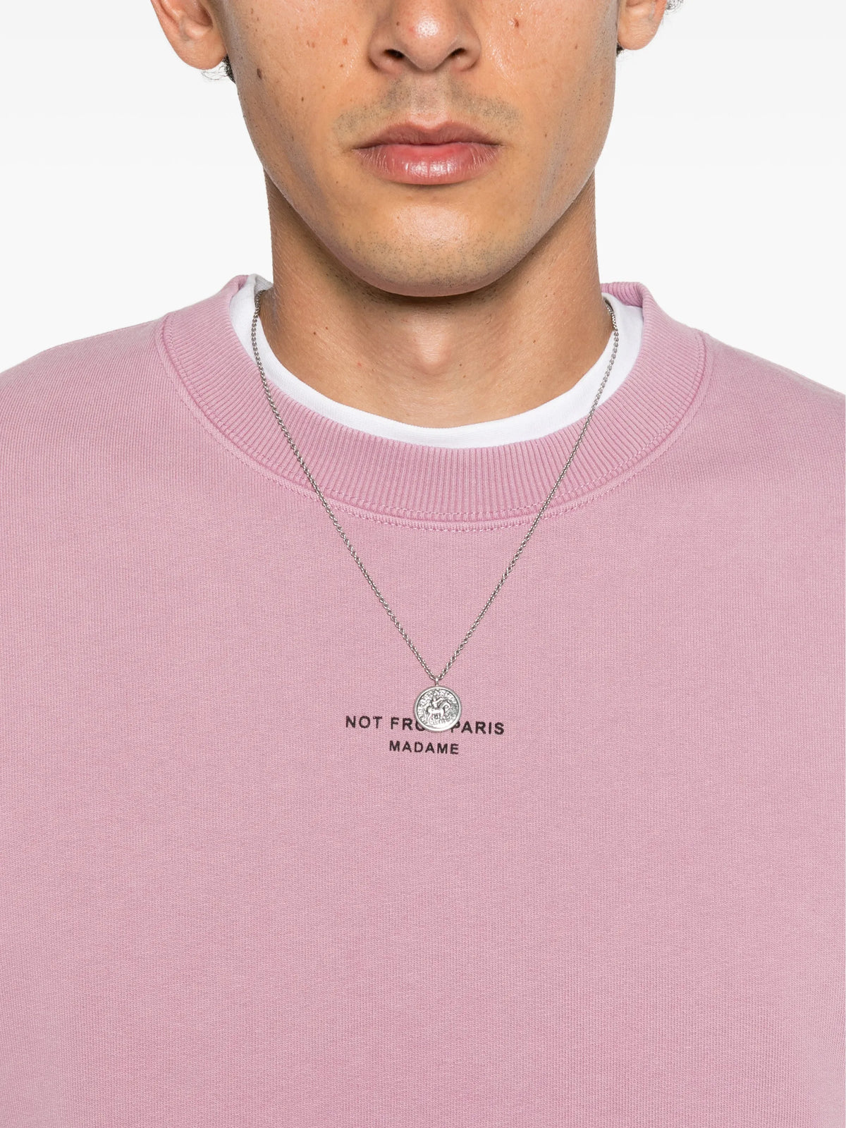 slogan-print sweatshirt