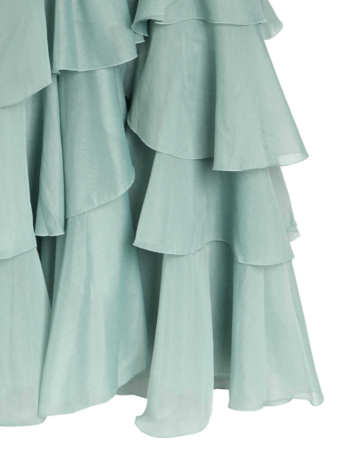 ruffled tiered maxi dress
