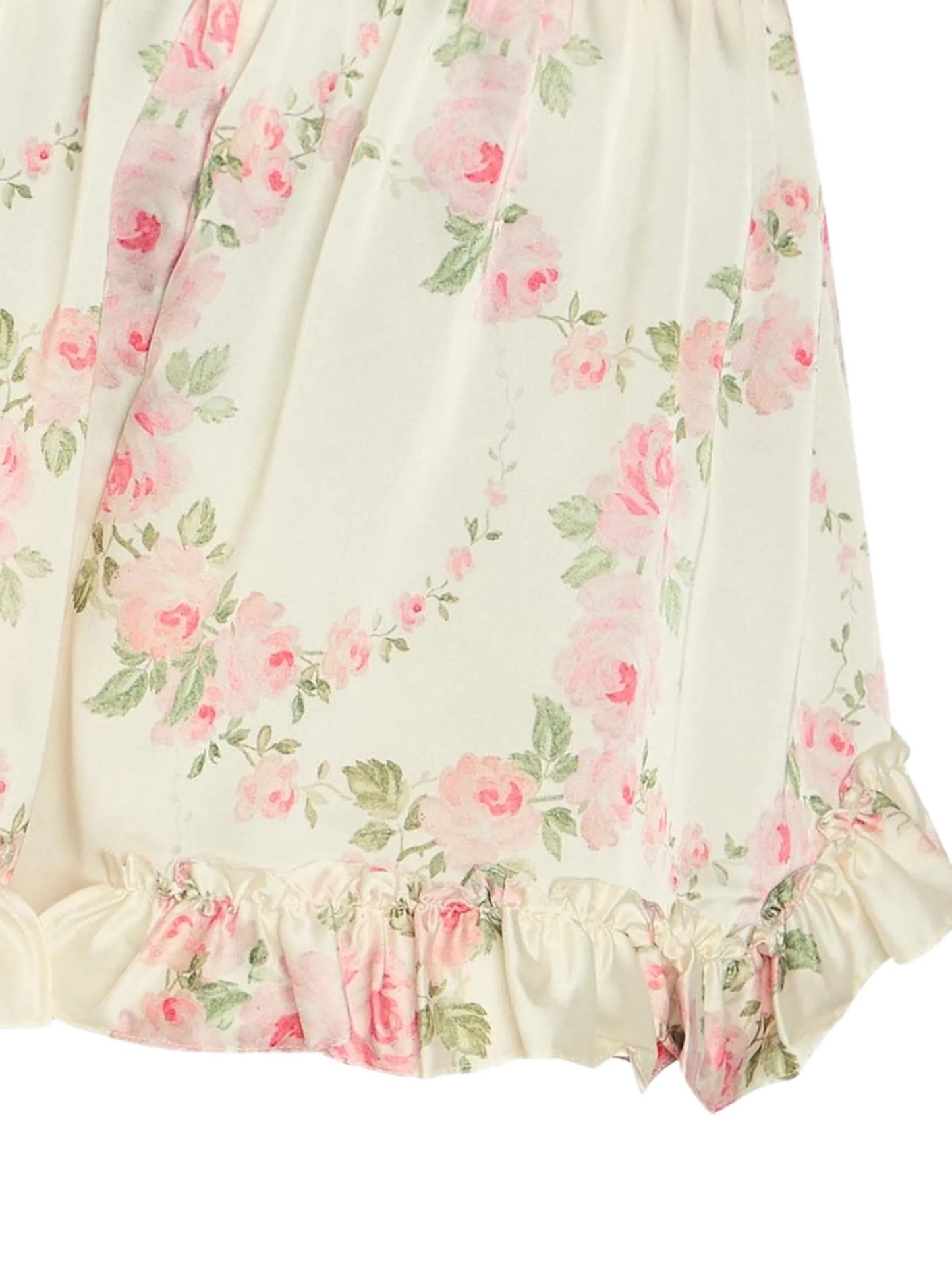 floral-print ruffled shorts