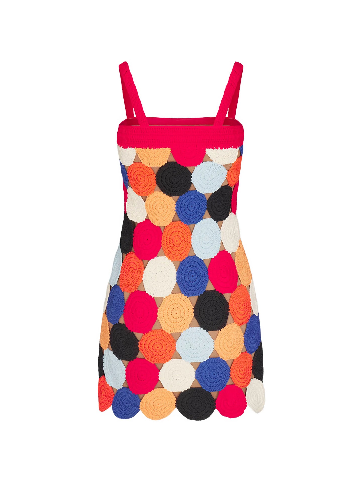 Beep Beep crochet-knit mini dress