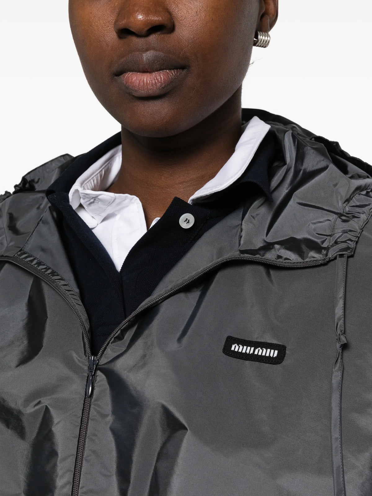 cropped hooded jacket