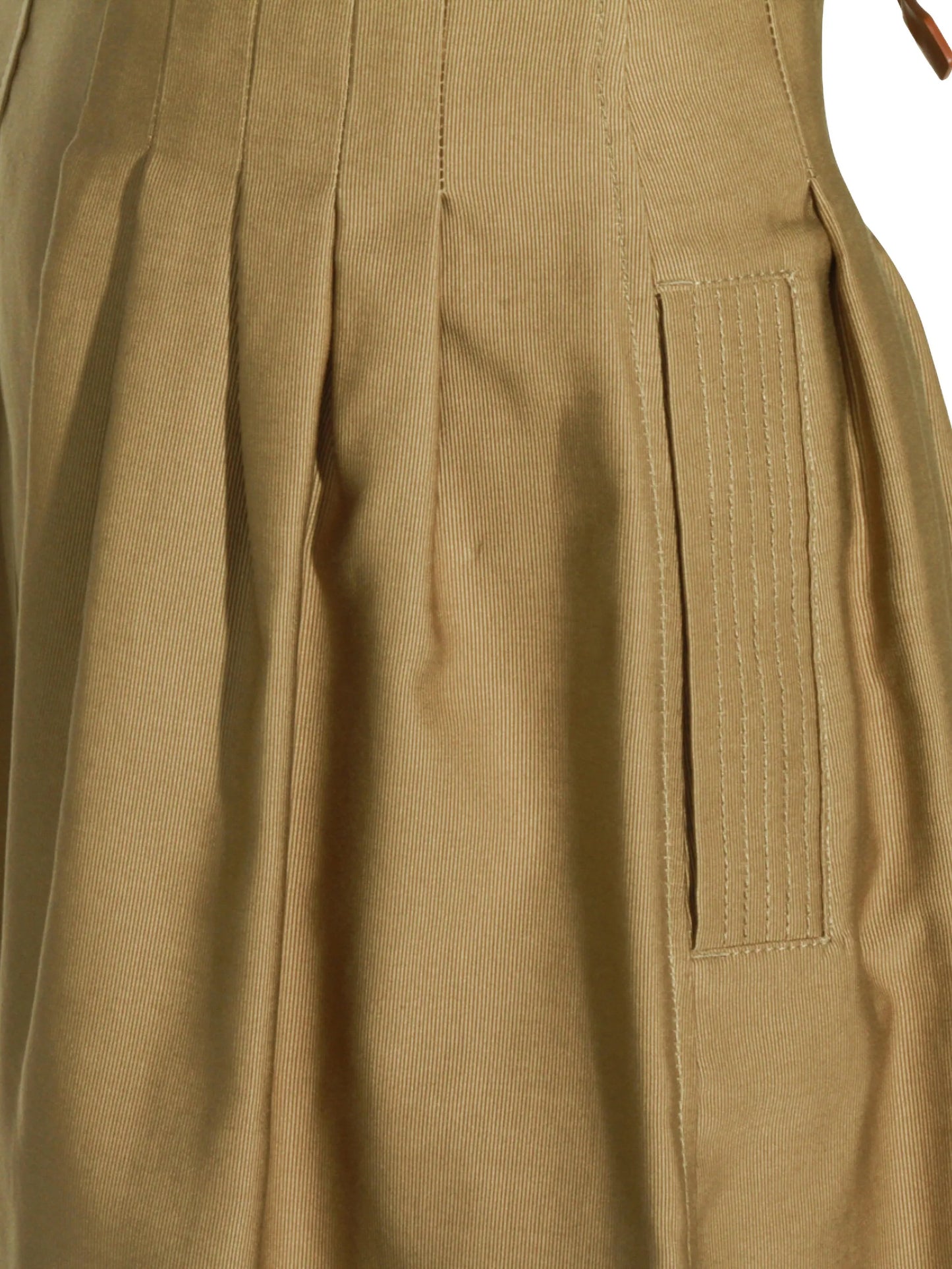 pleated drawstring skirt