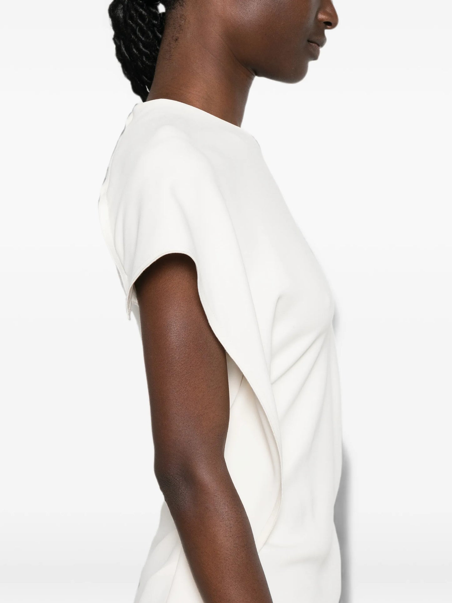 draped asymmetric dress