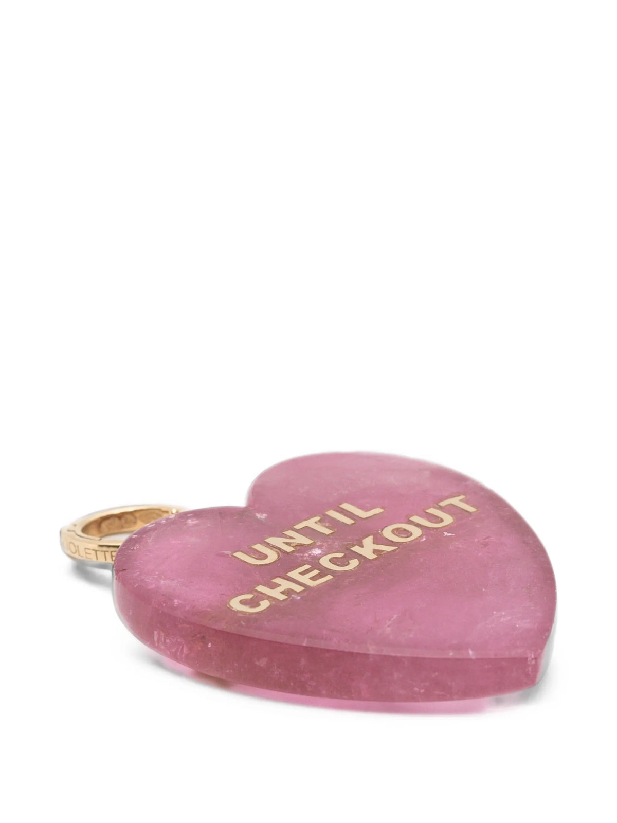 heart-motif diamond pendant