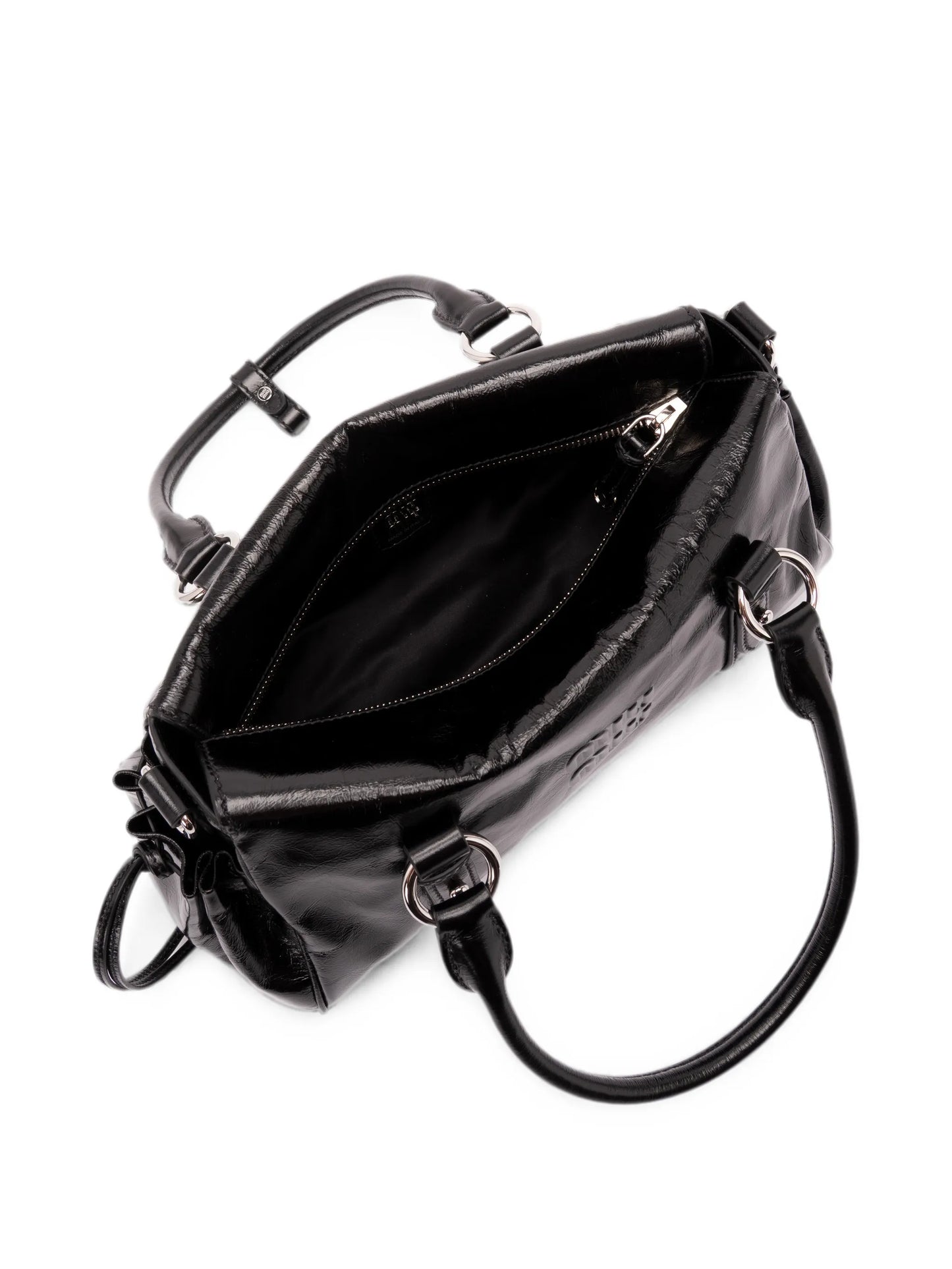 logo-embossed tote bag