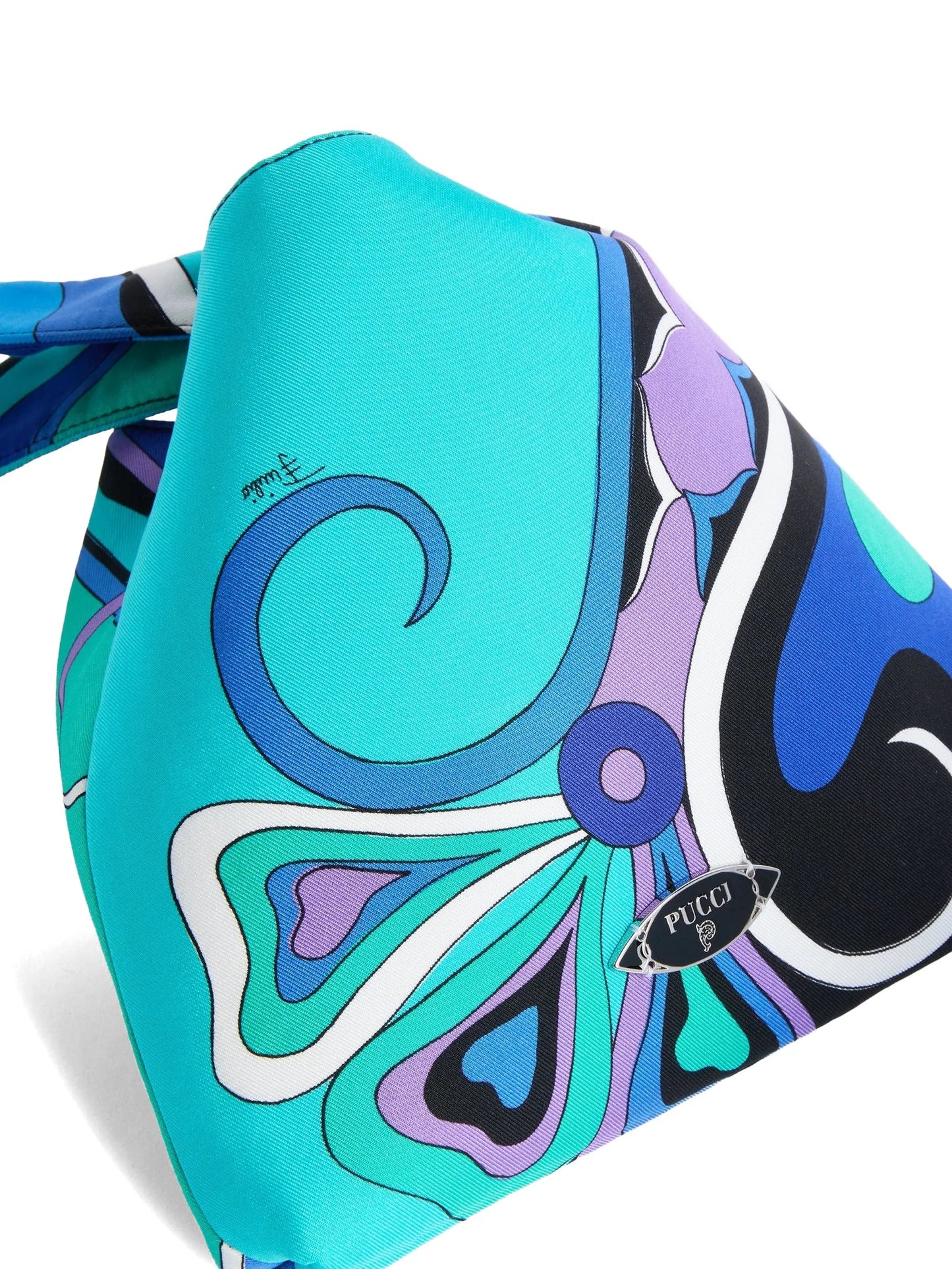 Emilio Orchidee-print knot bag