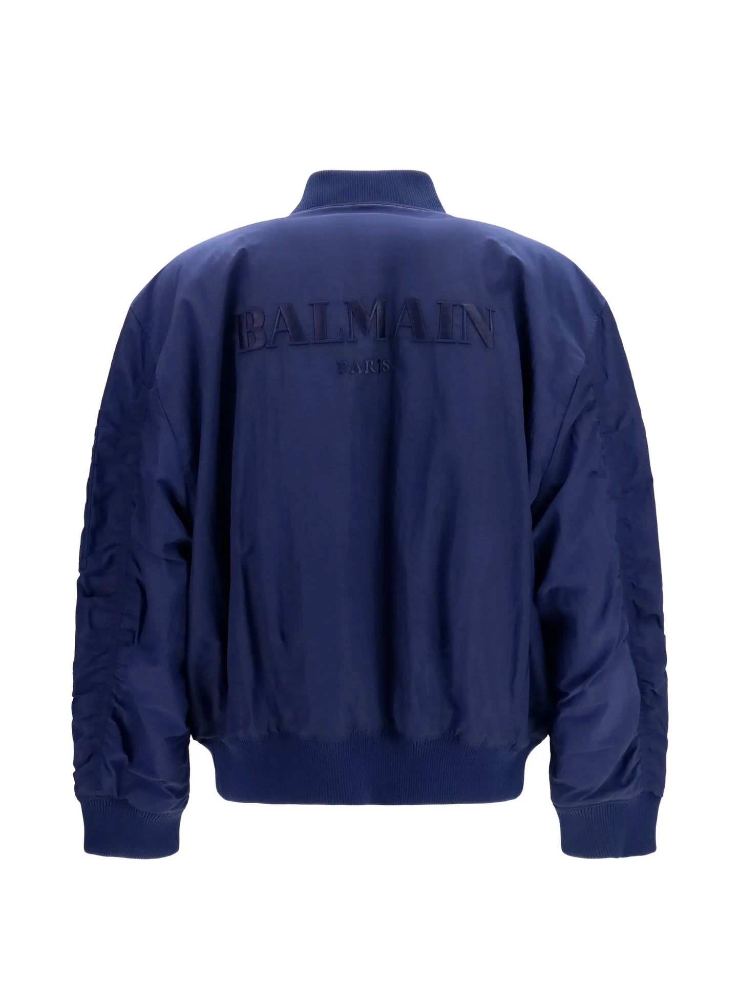 logo-embroidered bomber jacket