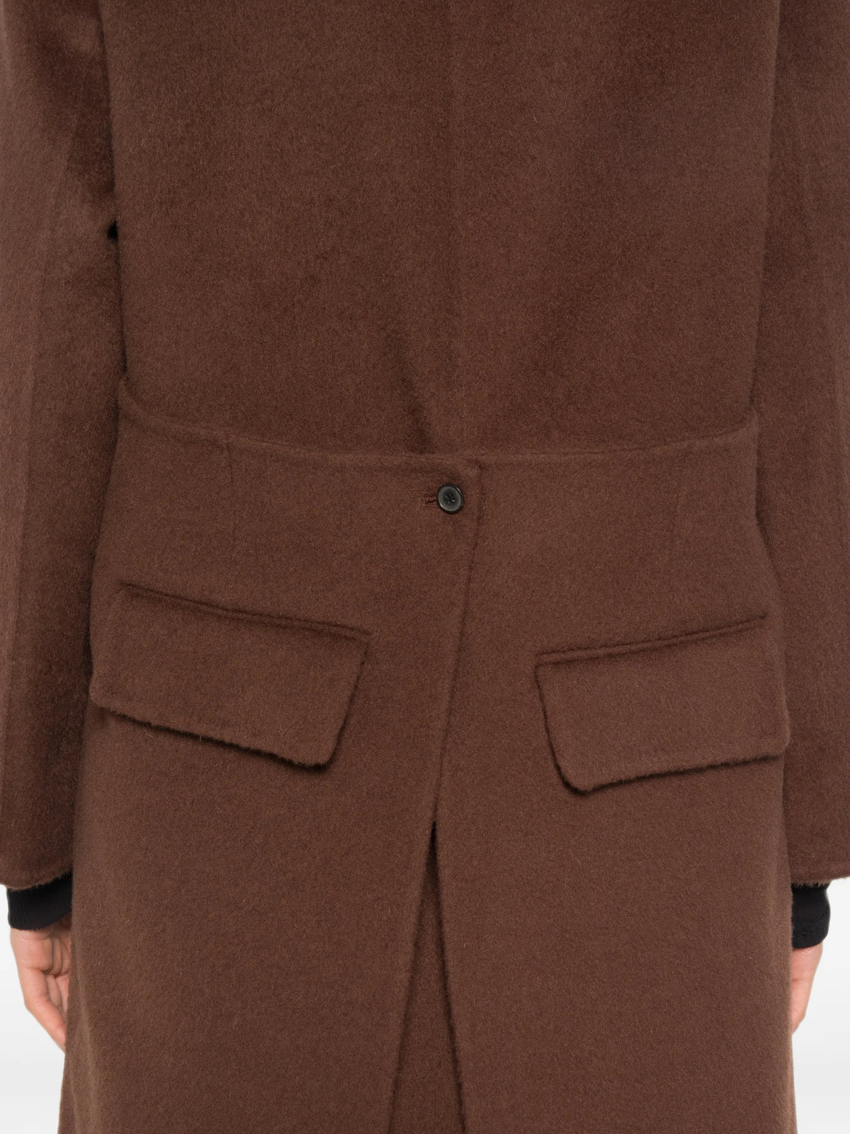 Hutton double-breasted coat