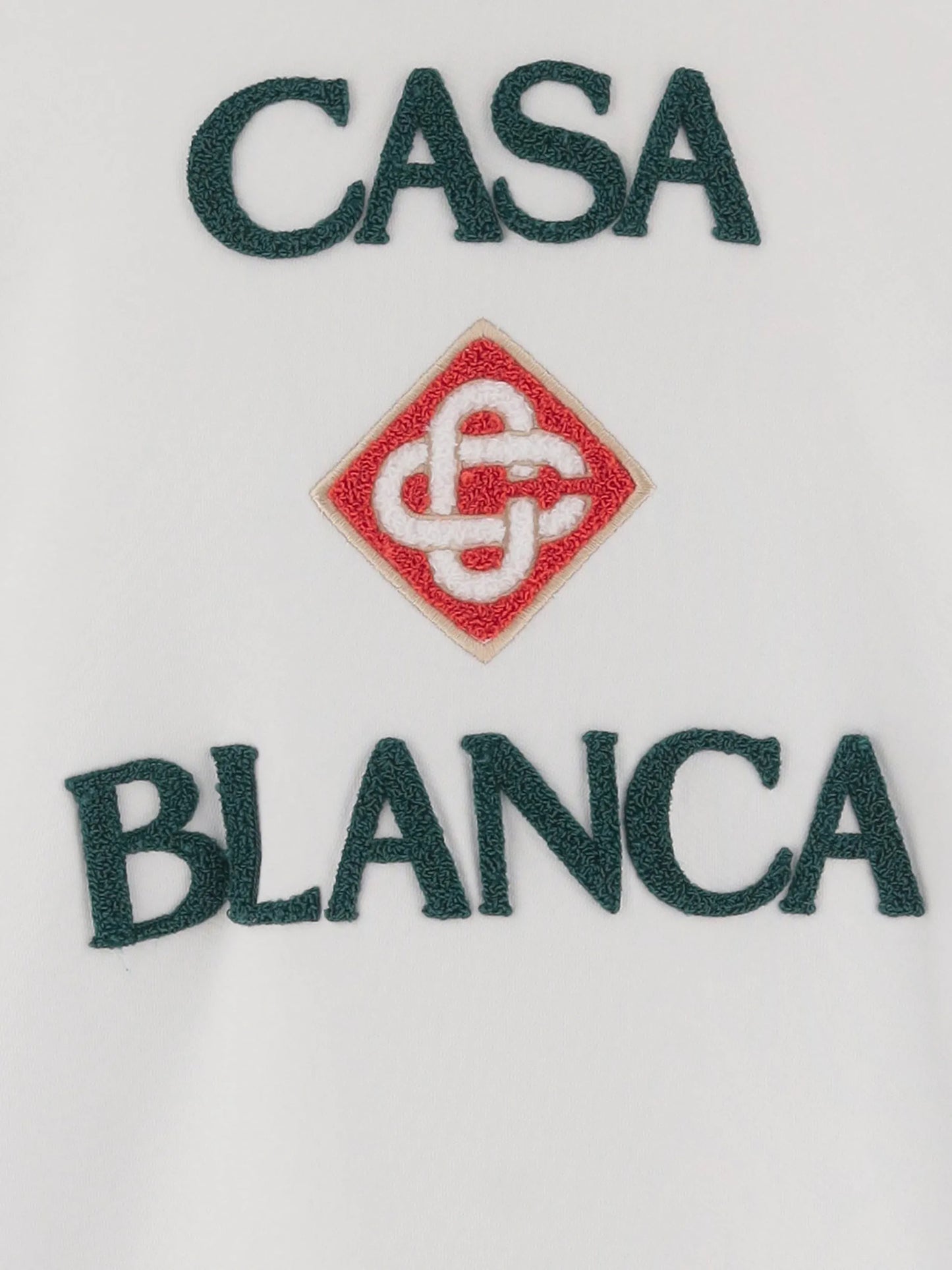 white casablanca Diamond logo embroidered sweatshirt