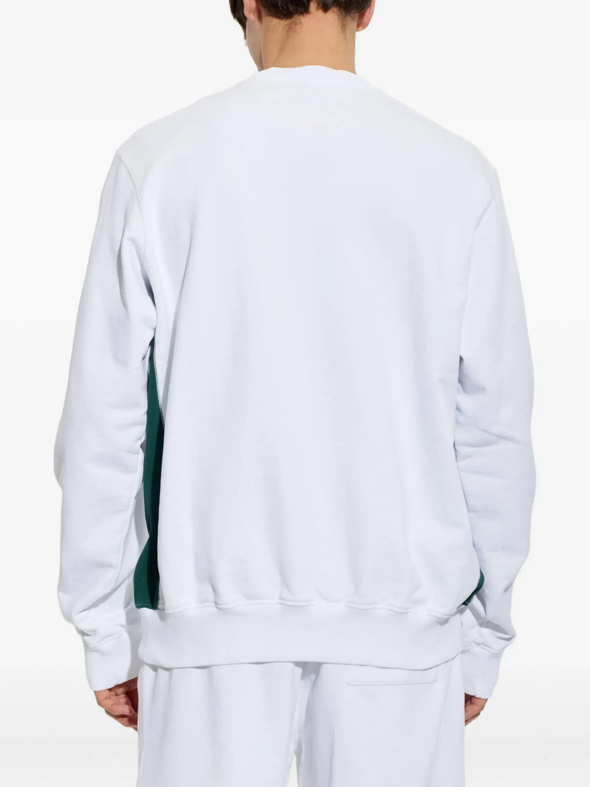 white Diamond logo embroidered sweatshirt