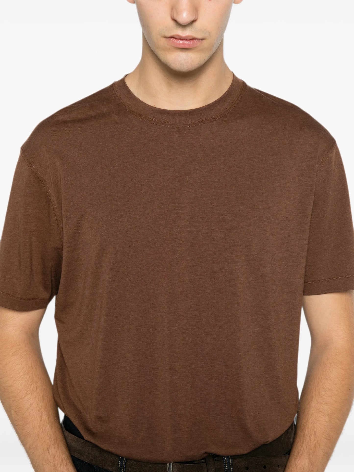 crew-neck short-sleeve T-shirt