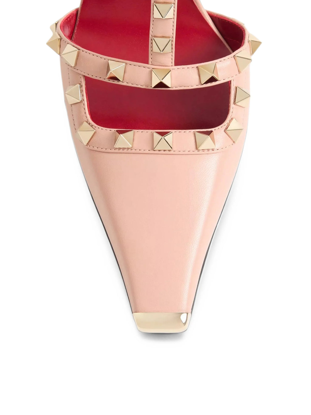 Rockstud kidskin pumps 100mm