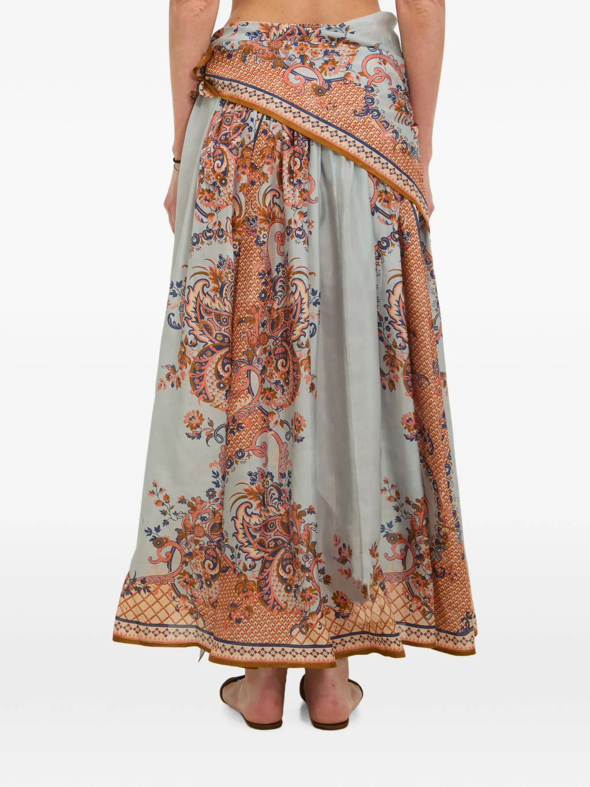 Aster scarf midi skirt