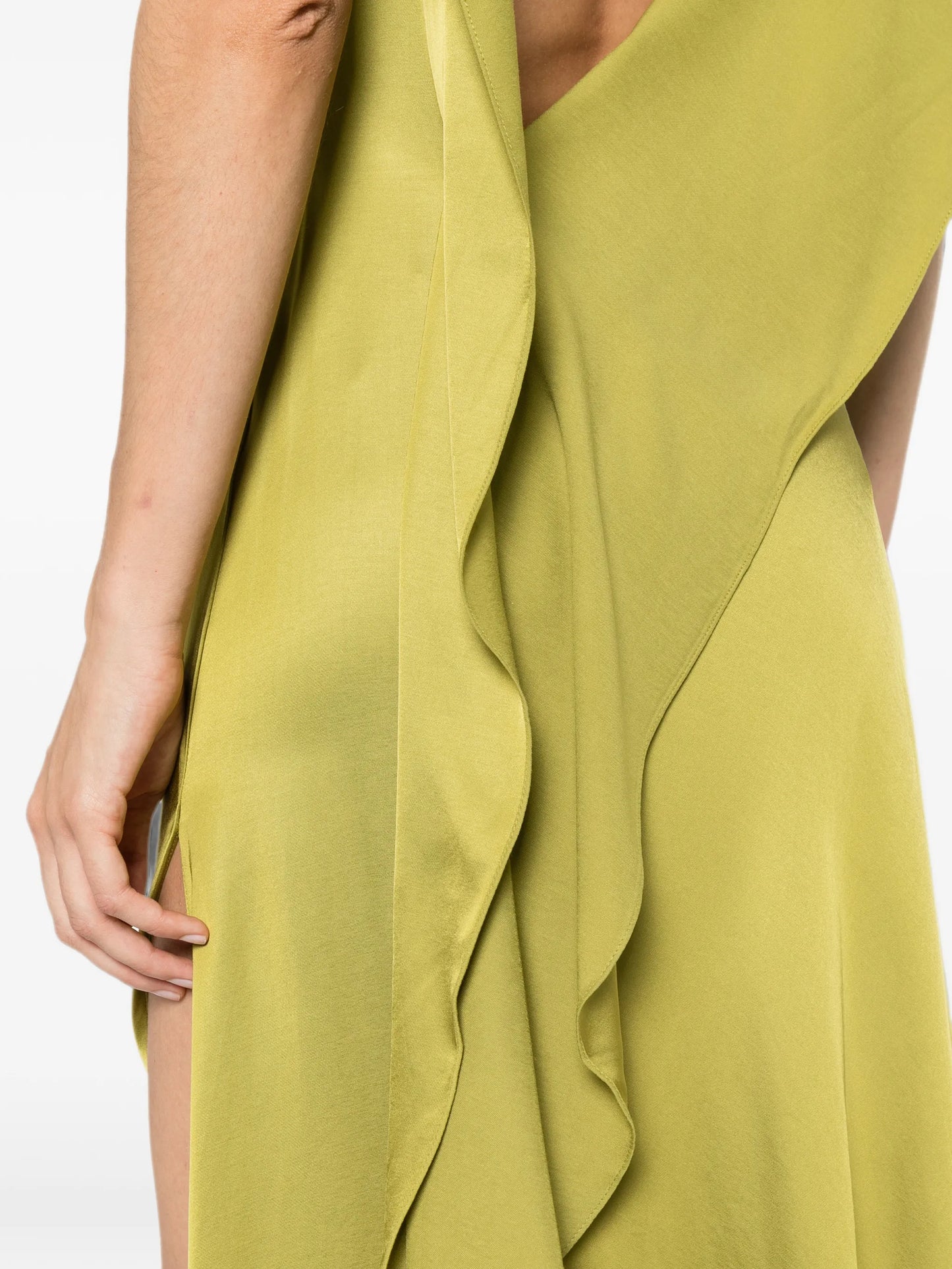 Odessa ruffled-back dress