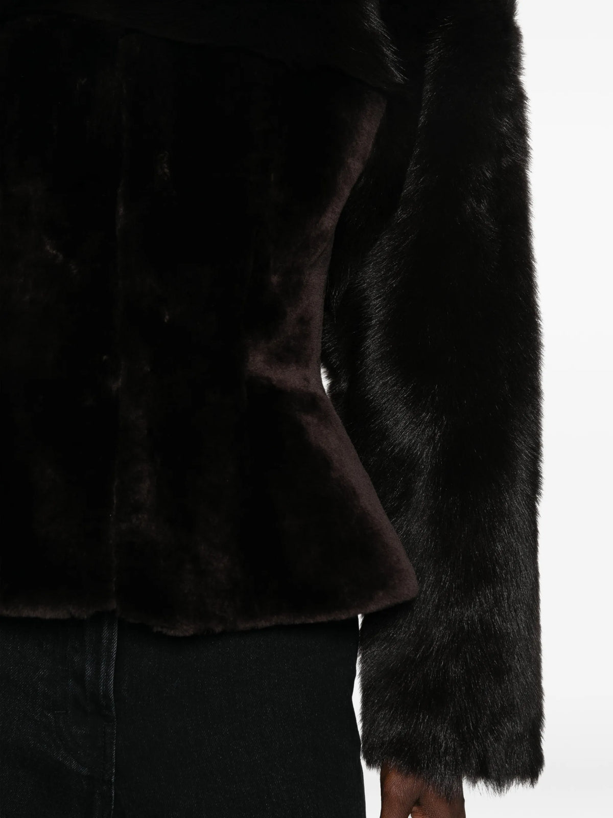 long-sleeved peplum jacket
