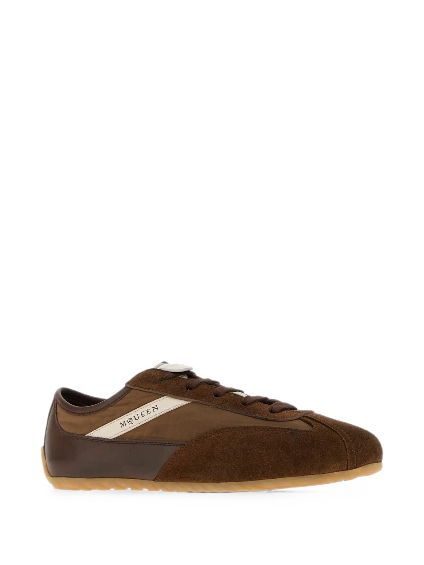 Boxe suede-panelled sneakers