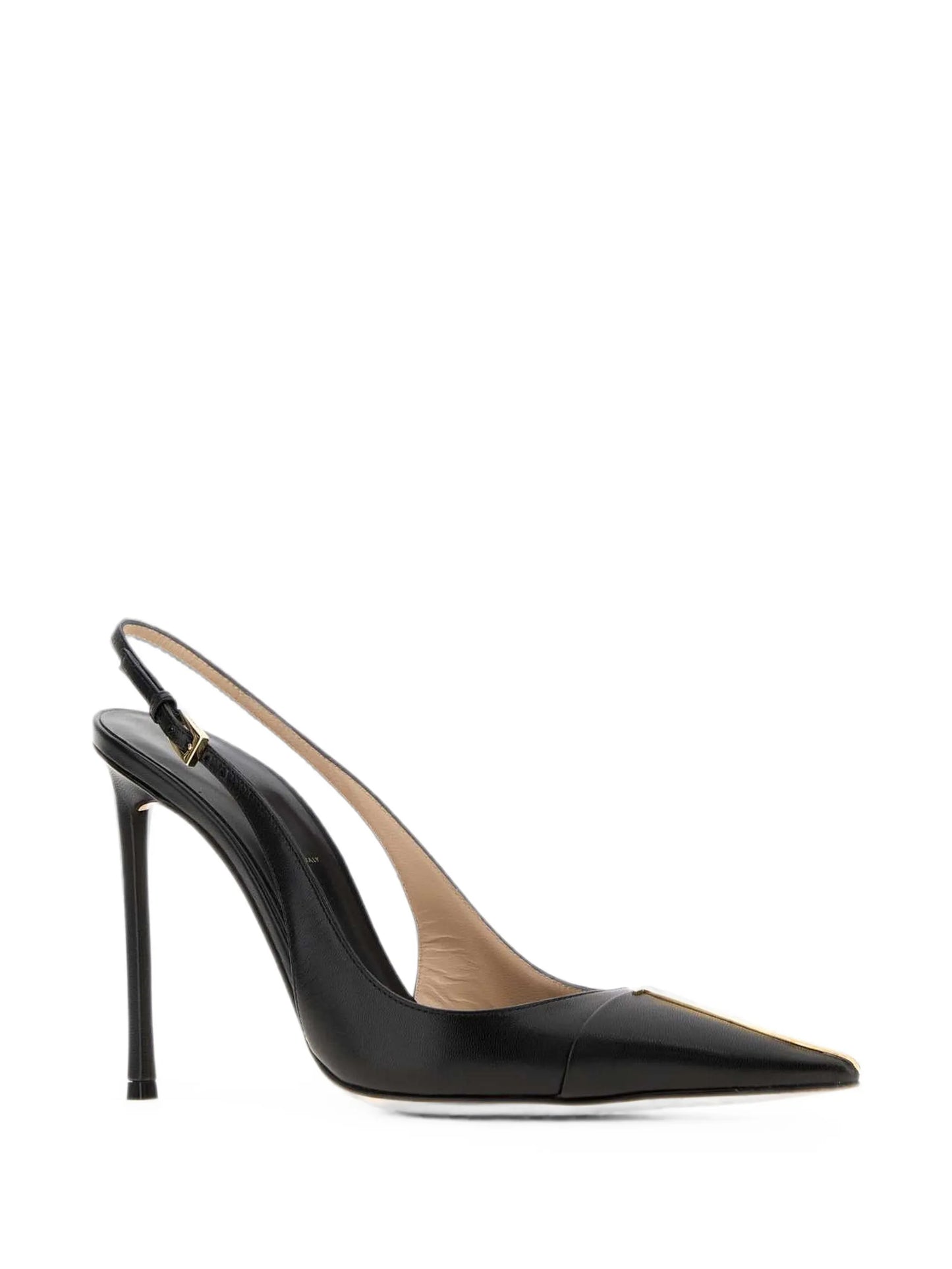 shiny leather Thea slingbacks