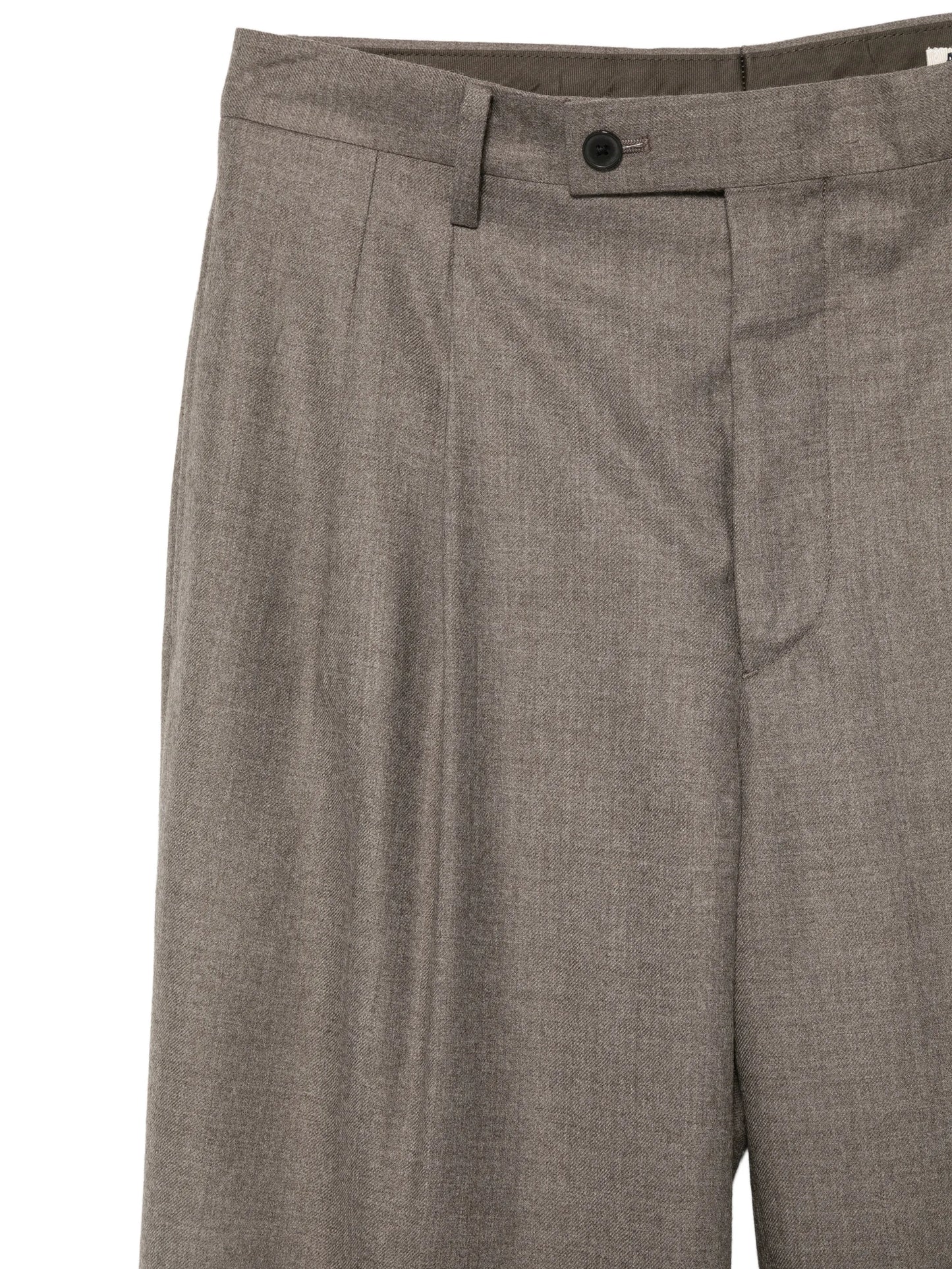 pleated wool trousers