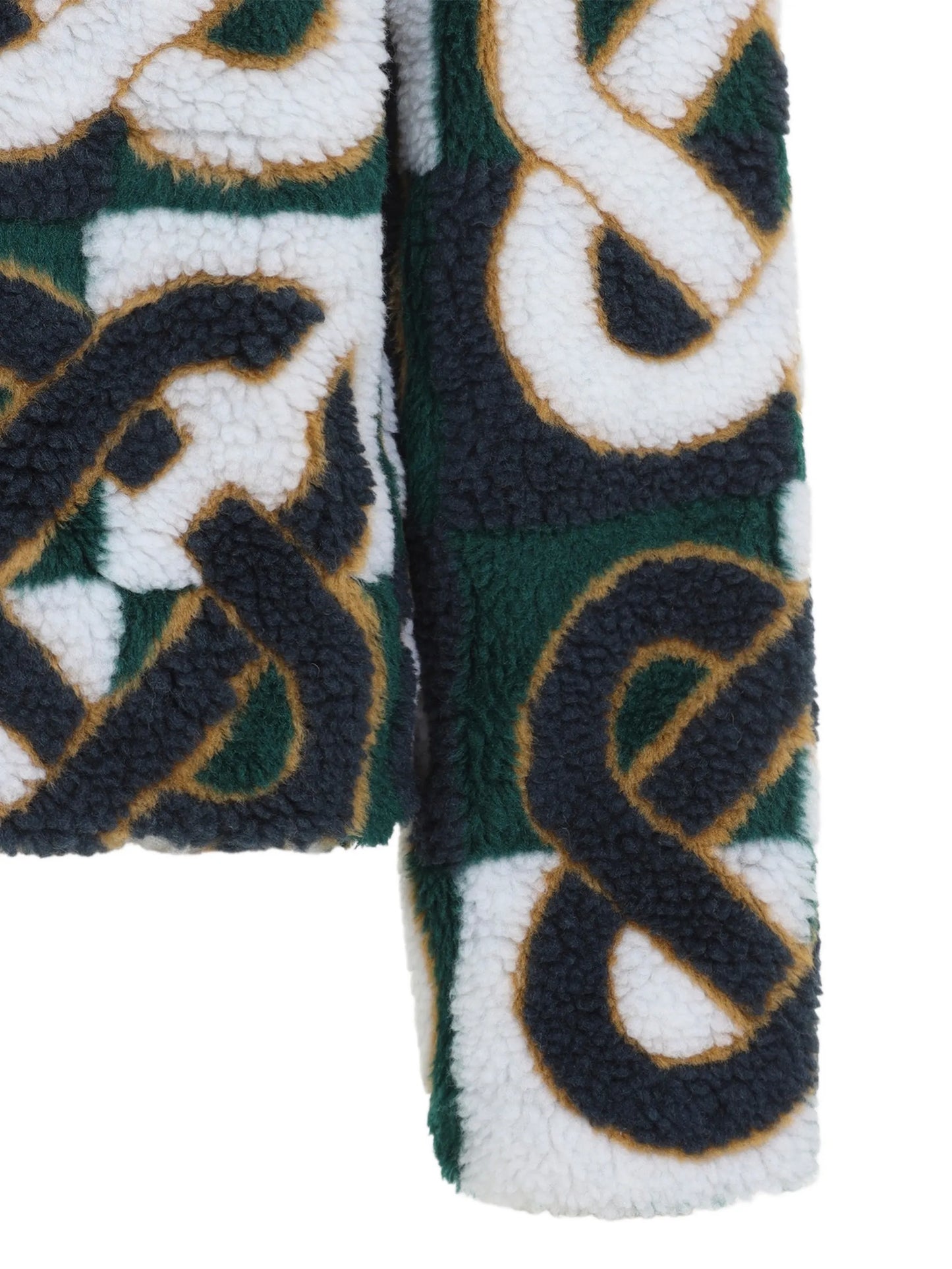 check monogram fleece jacket