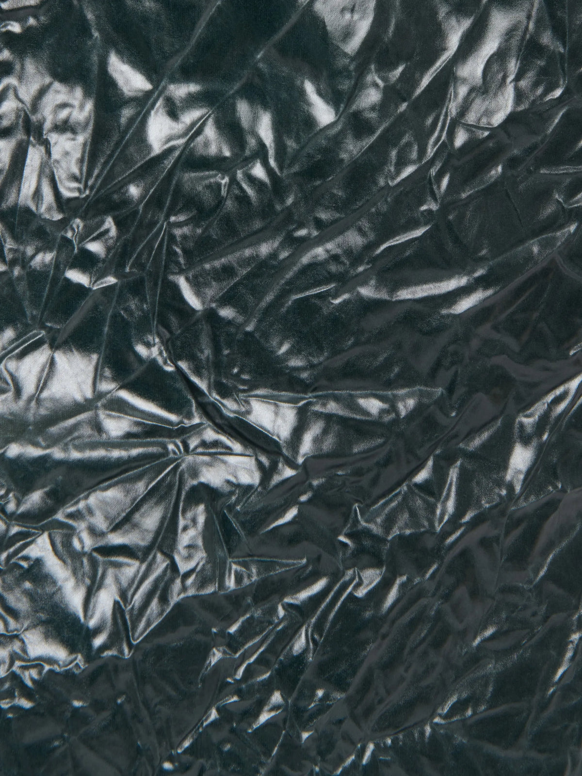 crinkled-texture five-pocket skirt