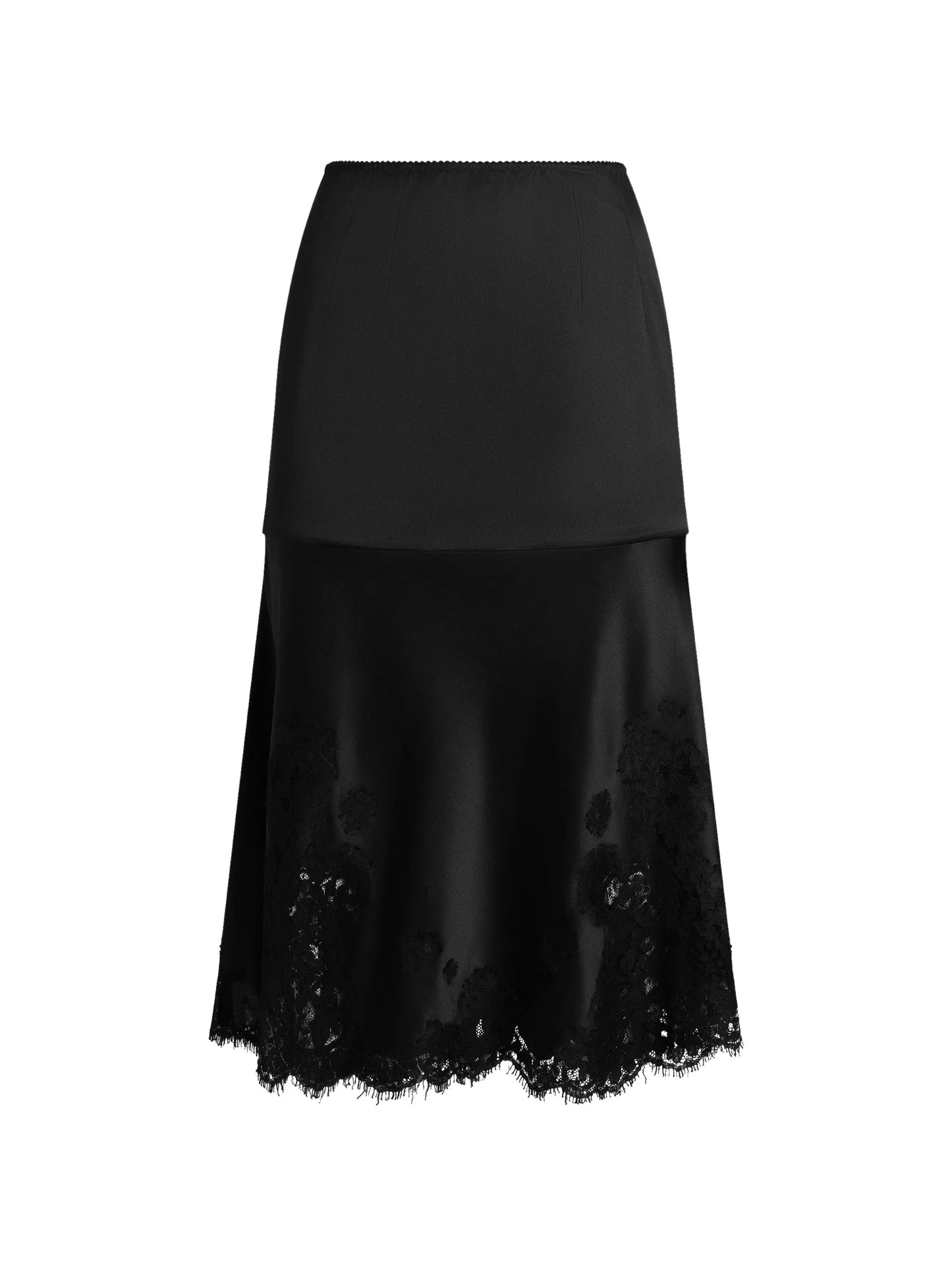 satin midi skirt