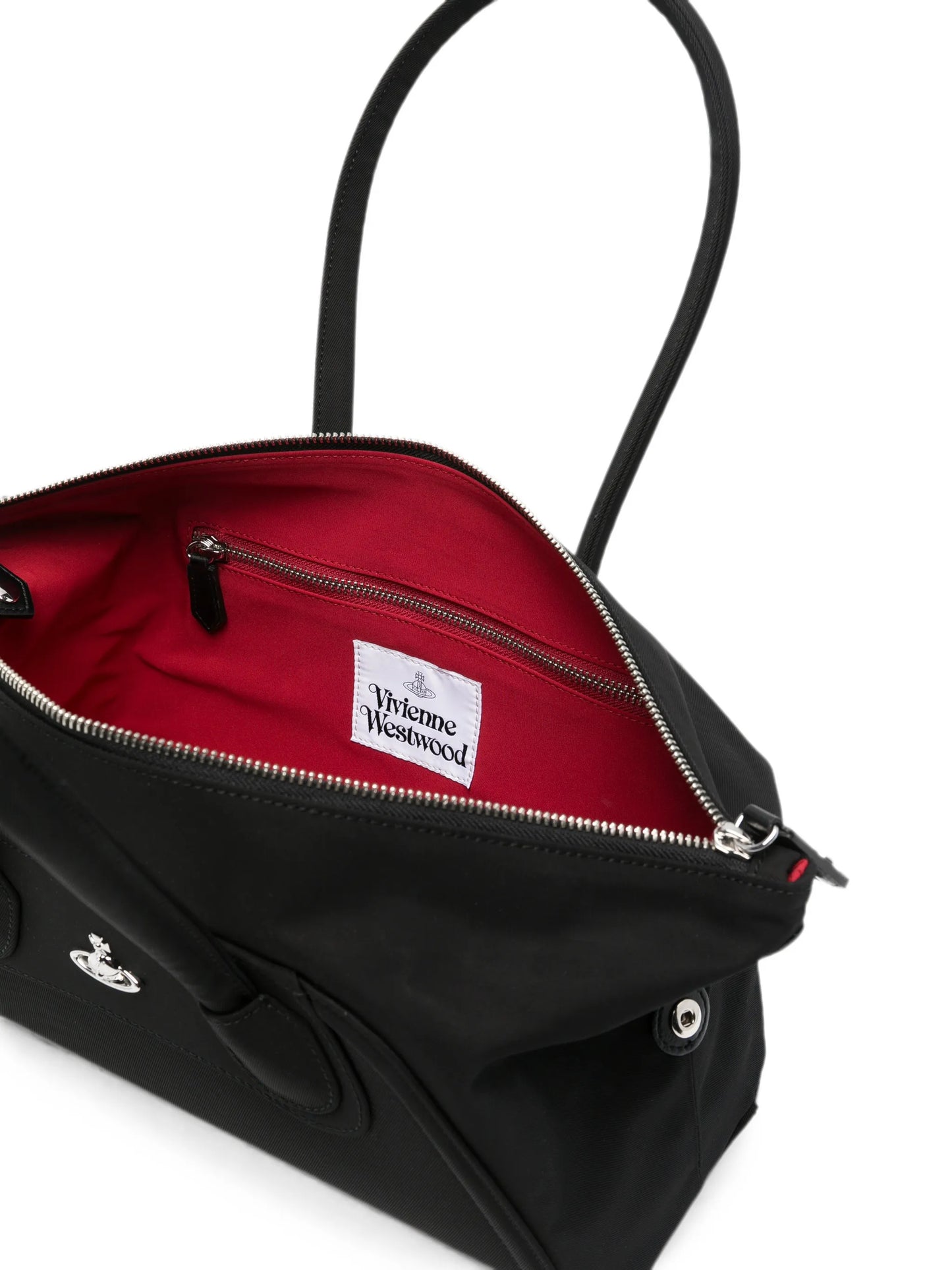Orb-plaque shoulder bag
