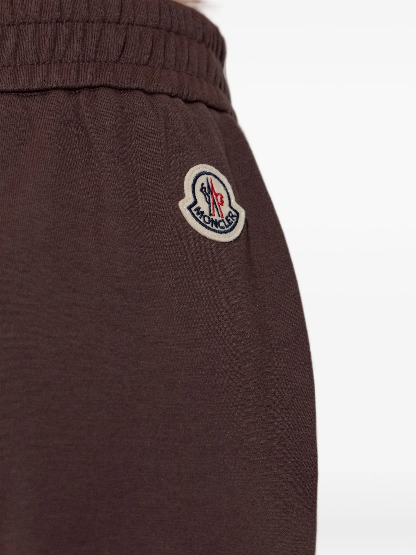 logo cotton blend track pants