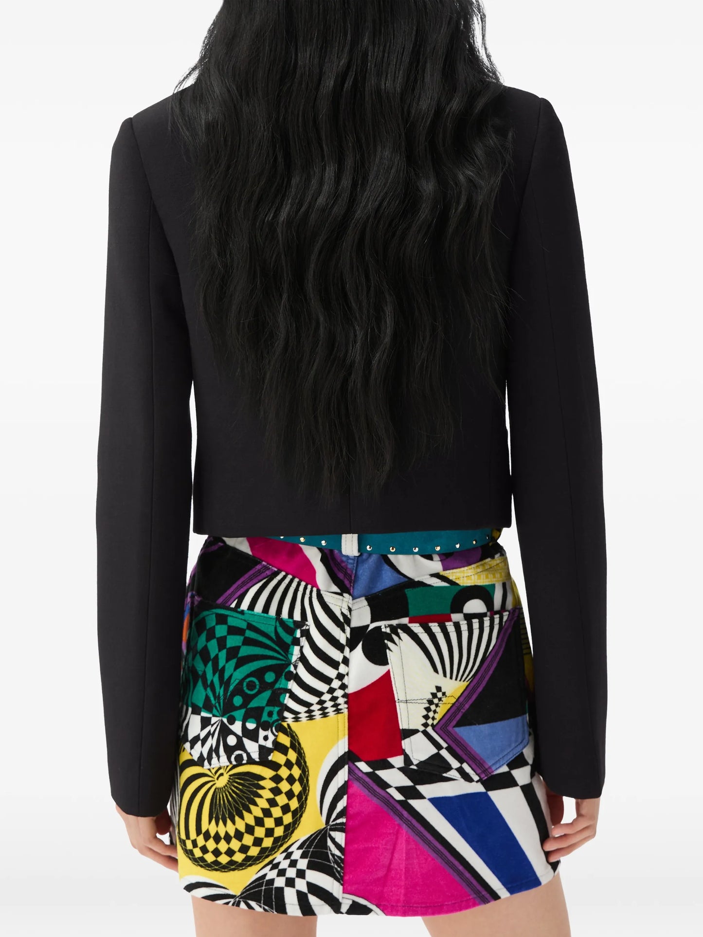 natté wool crop jacket
