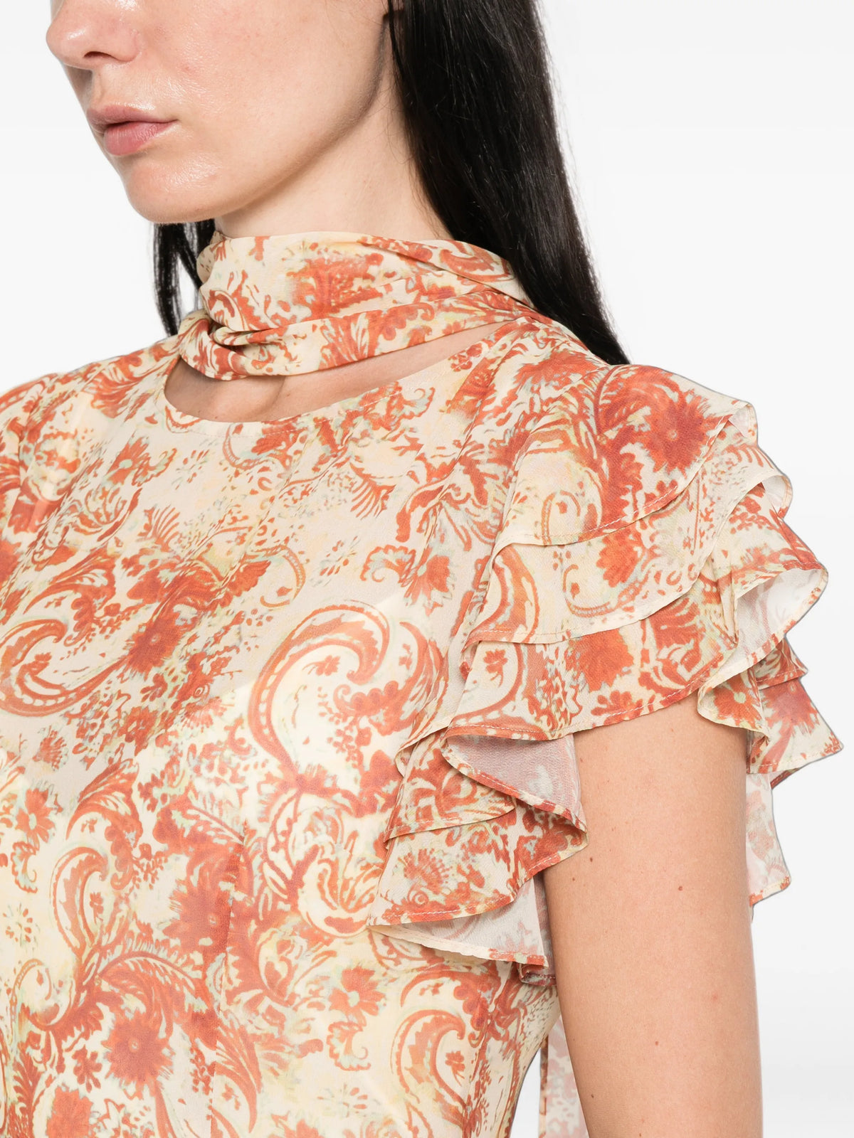 Avalon maxi dress in cachemira chiffon