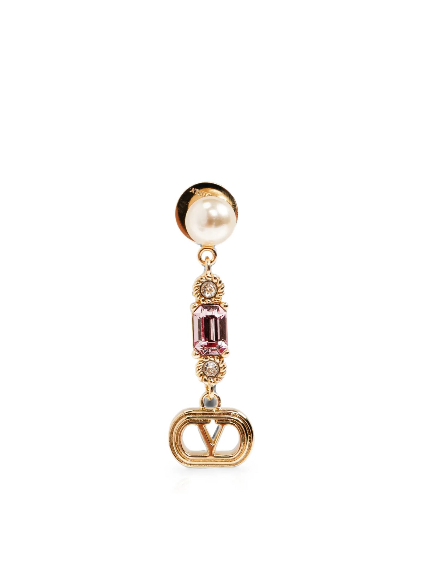 VLogo Signature crystal-embellished earrings