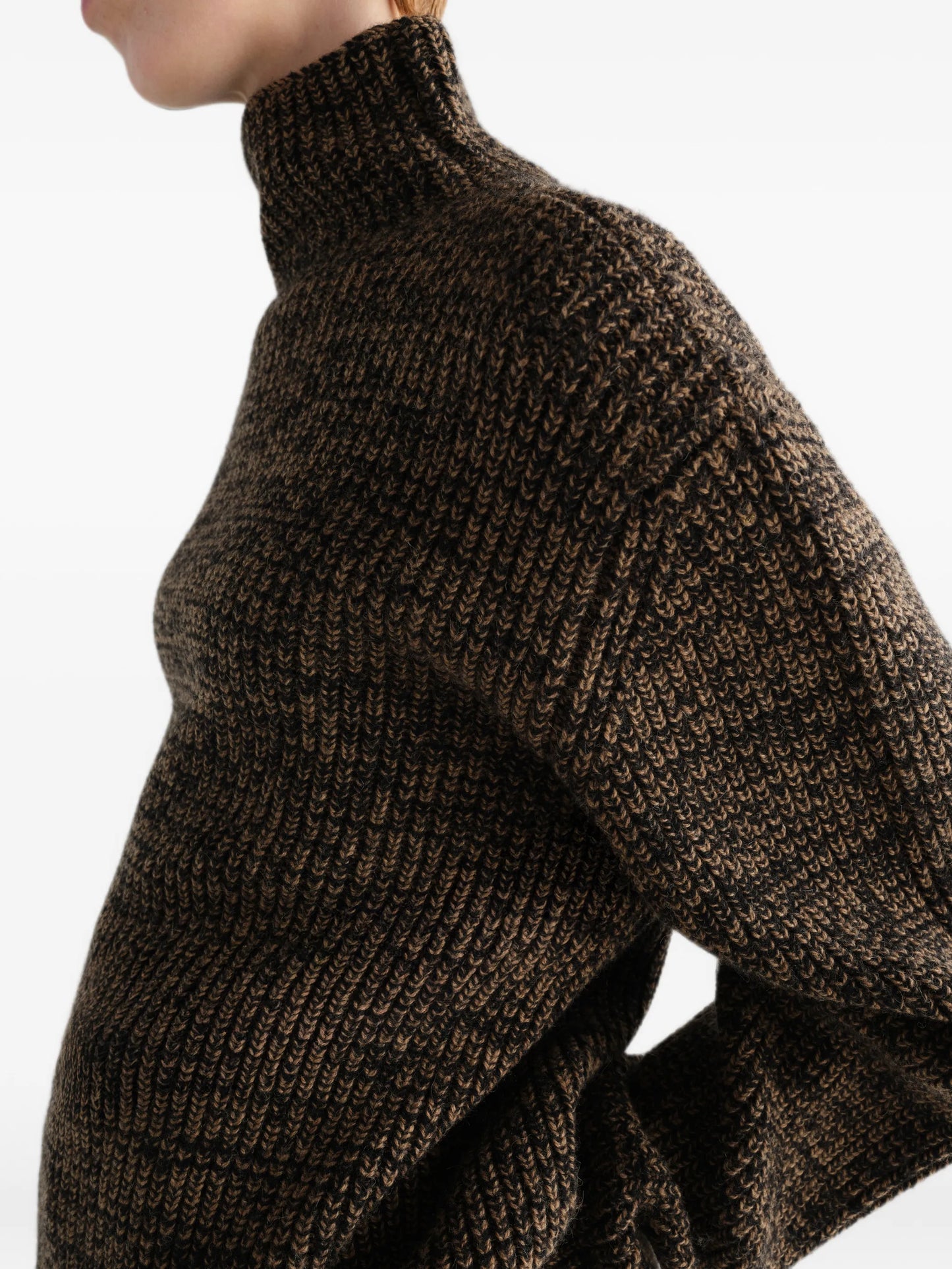 high-neck sweater in yak alpaca