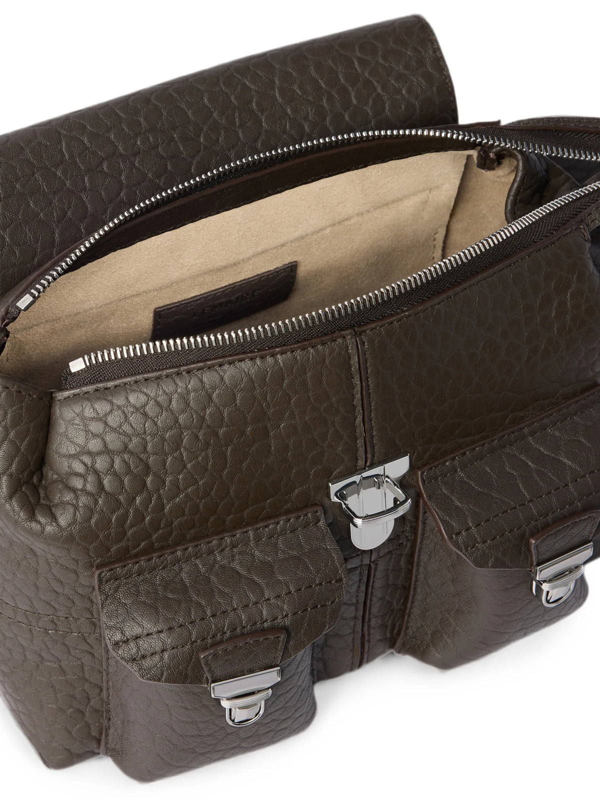 mini soft gear bag in bubble lambskin