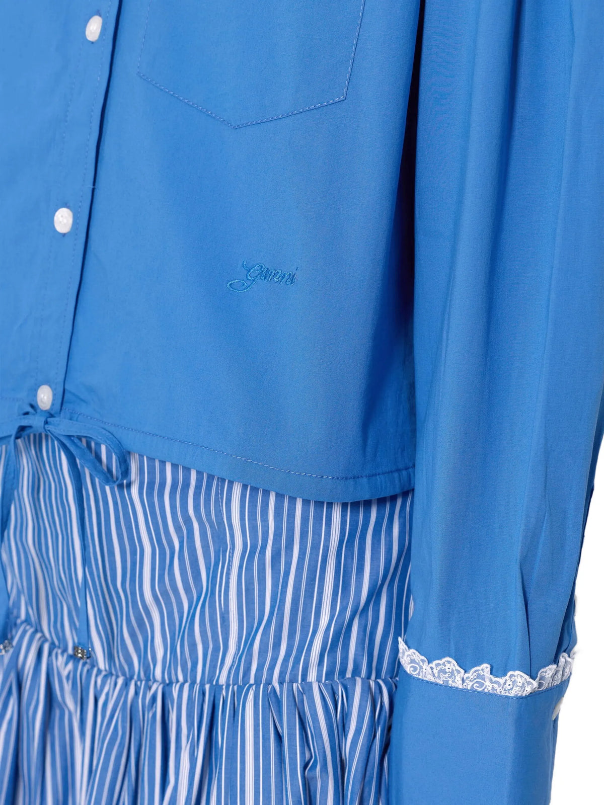 shirt in blue cotton