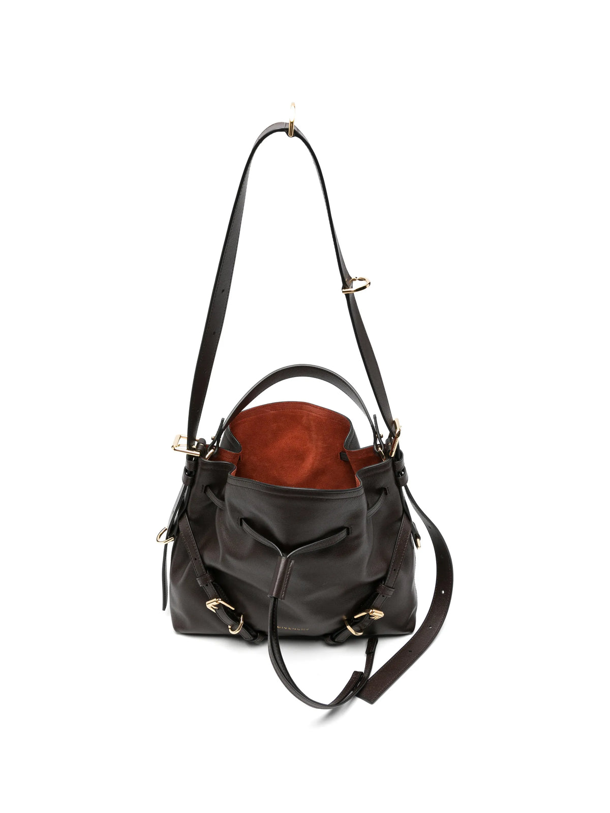 small Voyou bucket bag in shiny leather