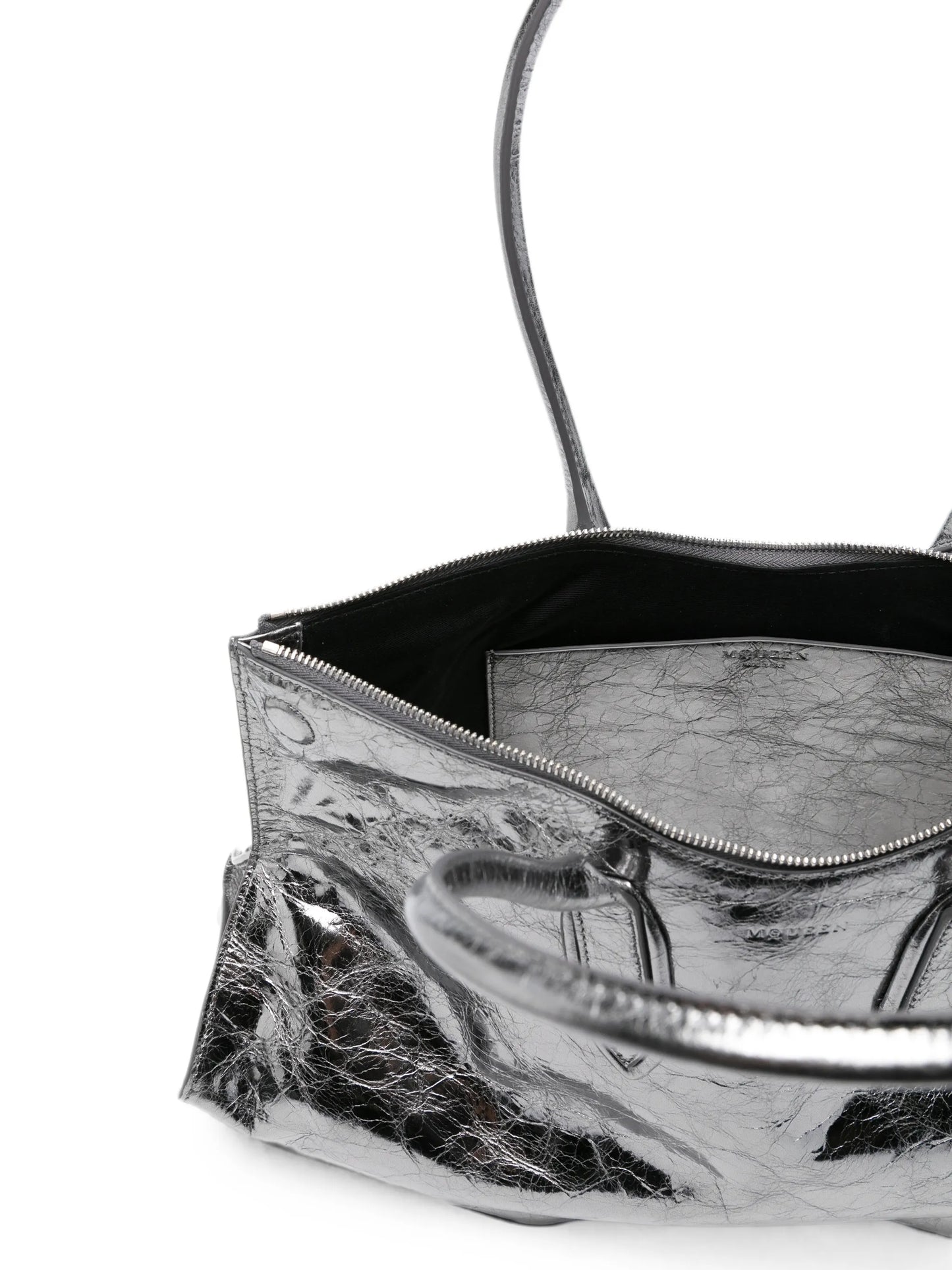 Manta shoulder bag in dark silver