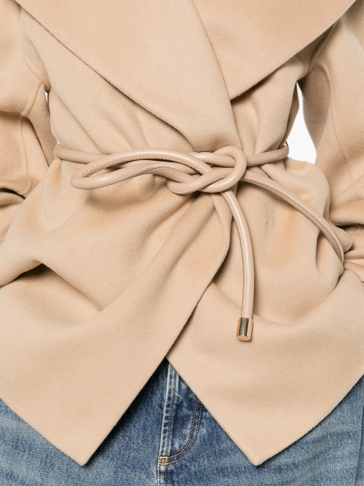 Uguale belted shawl-collar jacket