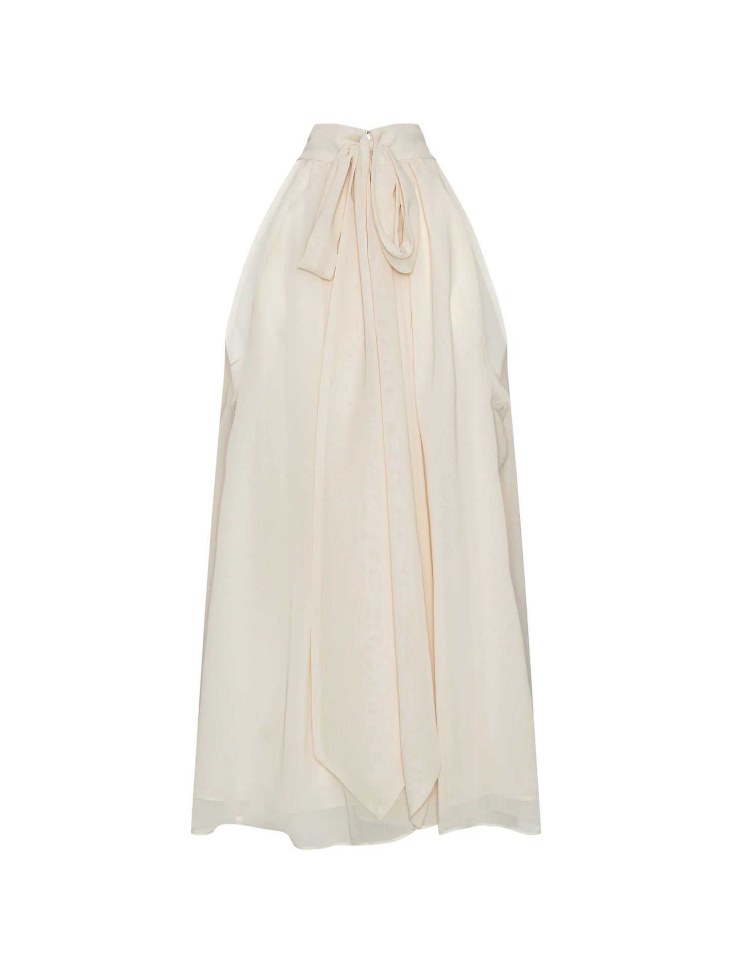 pleated halterneck top