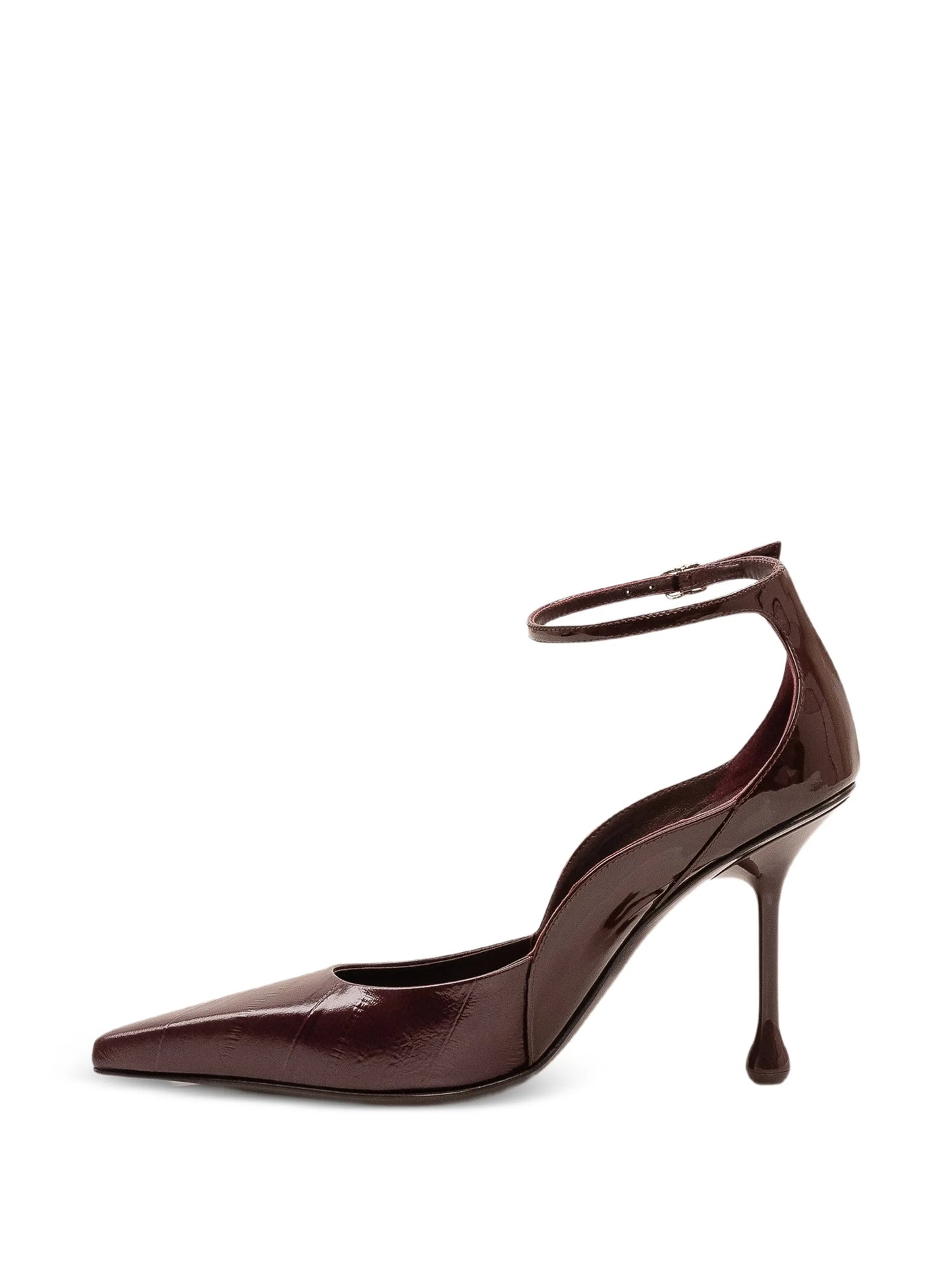 Quinci pointed-toe ankle-strap pumps