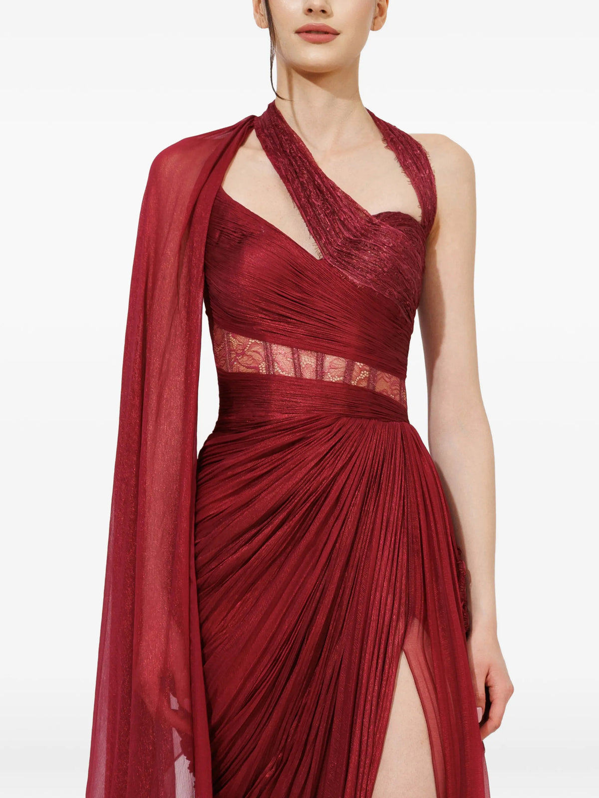 Mara draped maxi dress