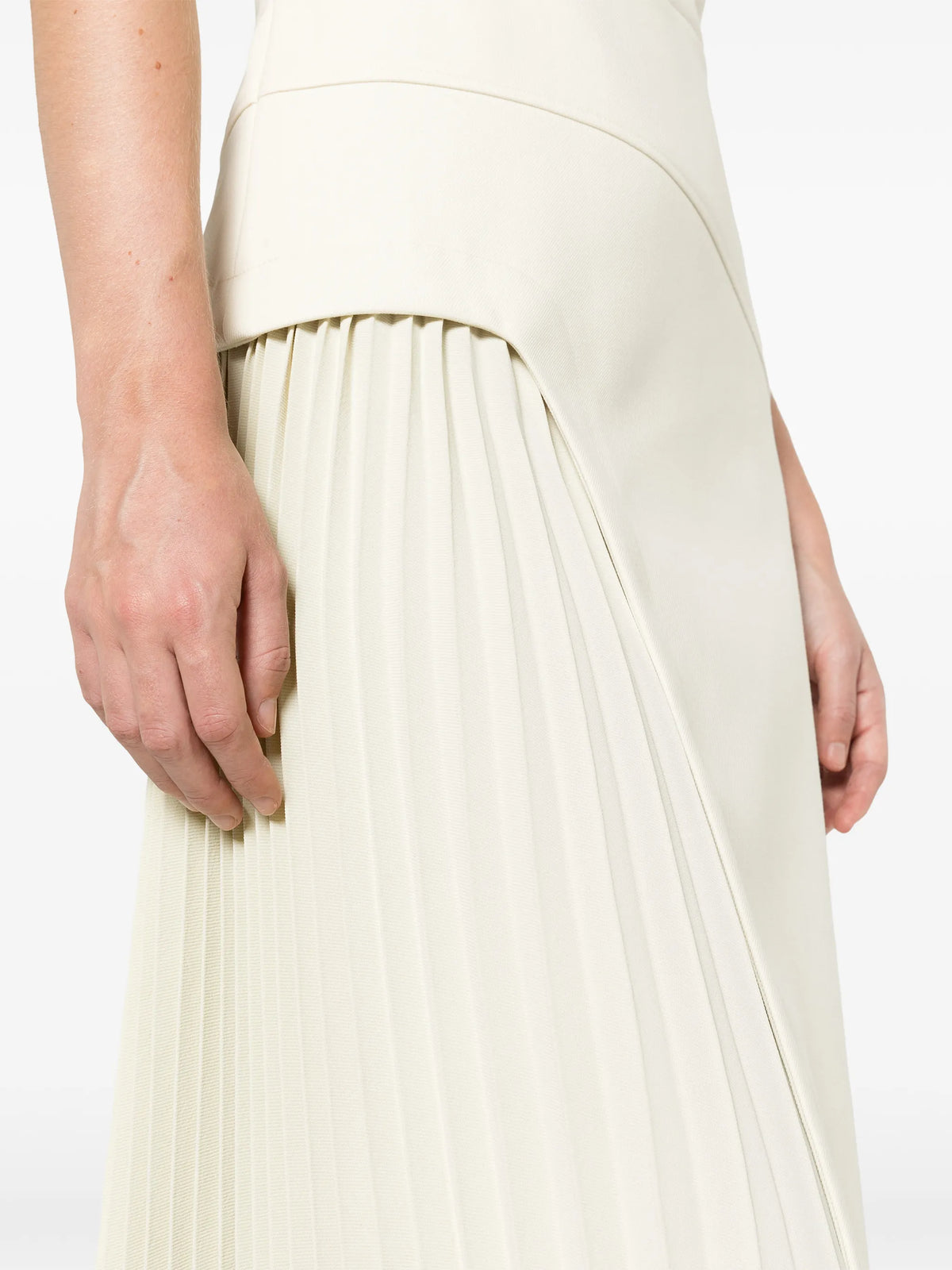 Ria pleated midi dress