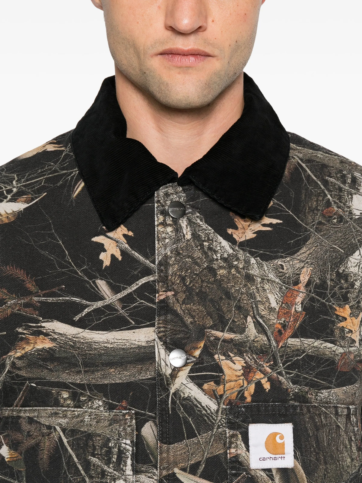 Lander camo-print jacket