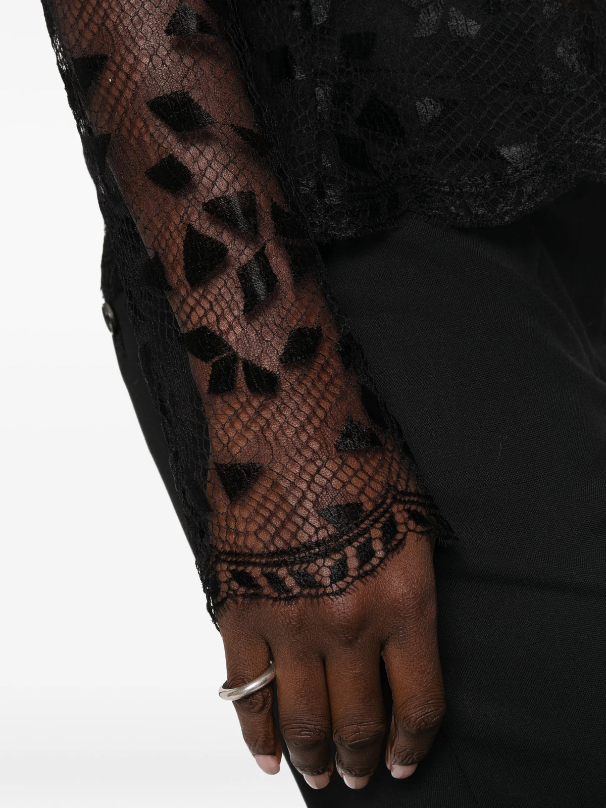 lace long-sleeve top