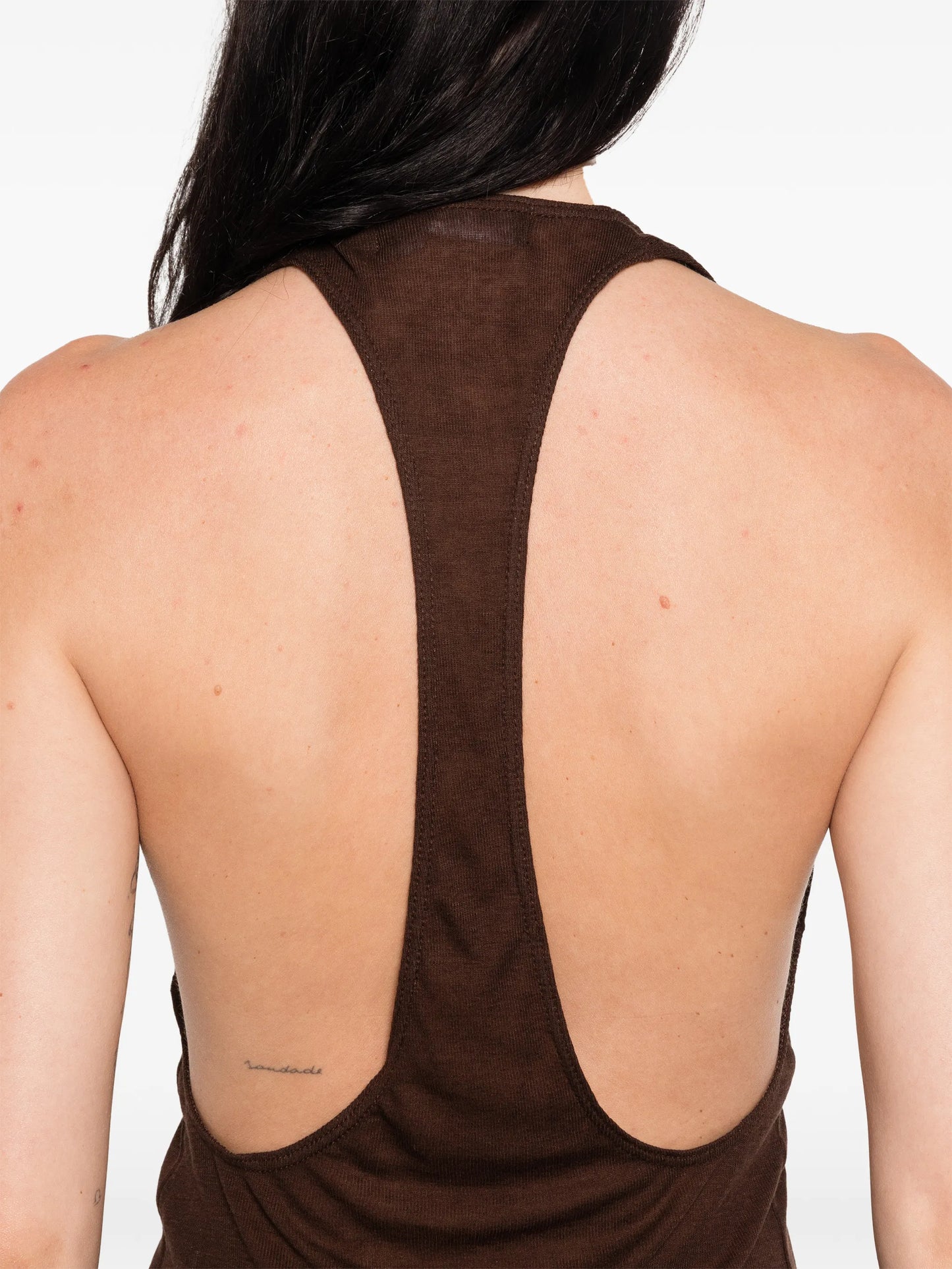 Valley sheer racer tank top