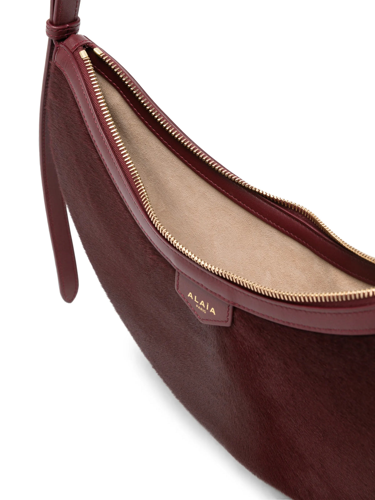 Demi Lune haircalf shoulder bag