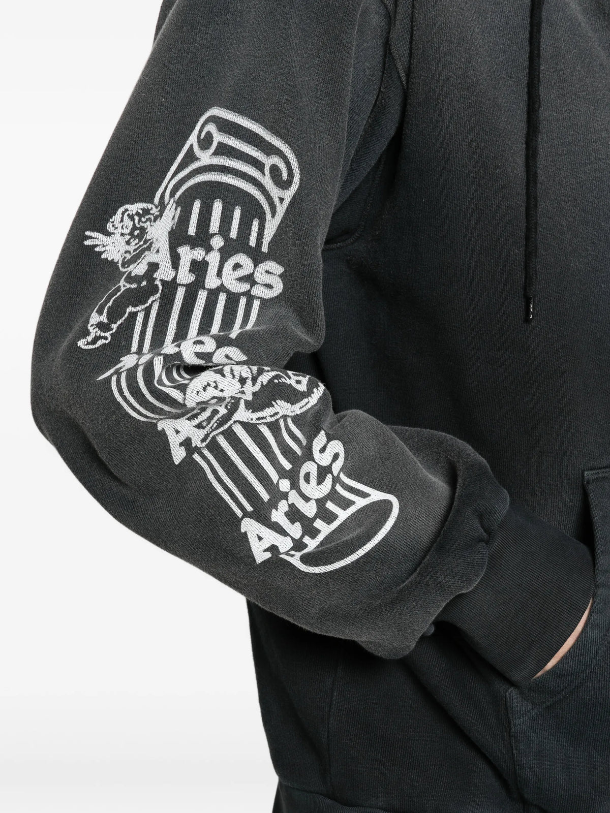 aged Cherub Column hoodie