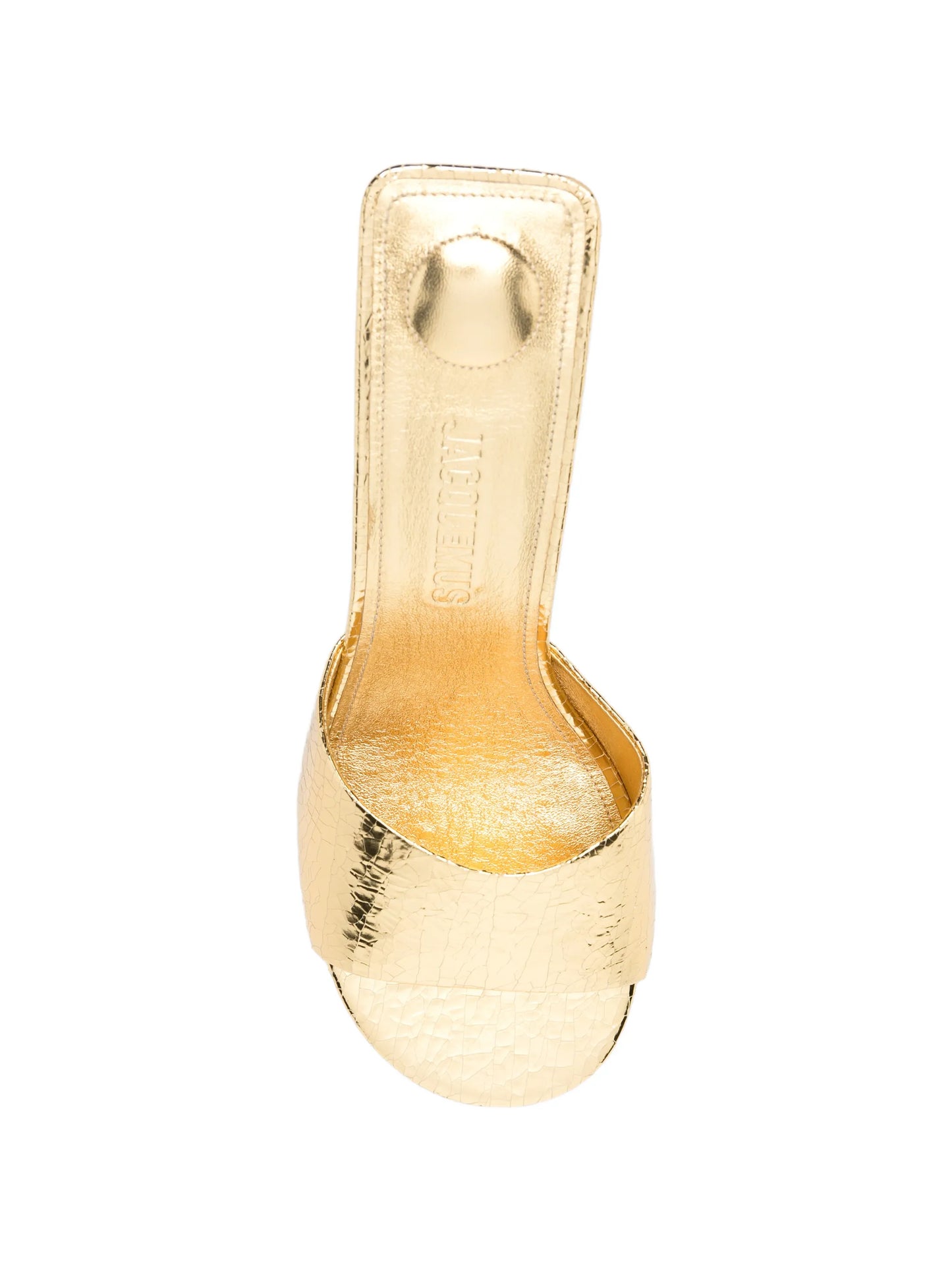 The Cubisto cracked-effect heeled sandals