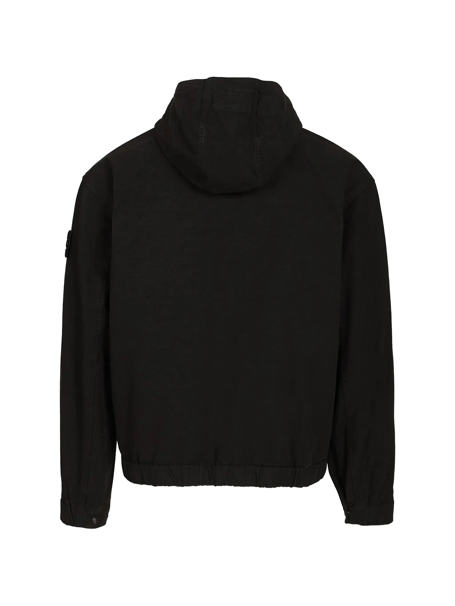logo-patch hooded jacket