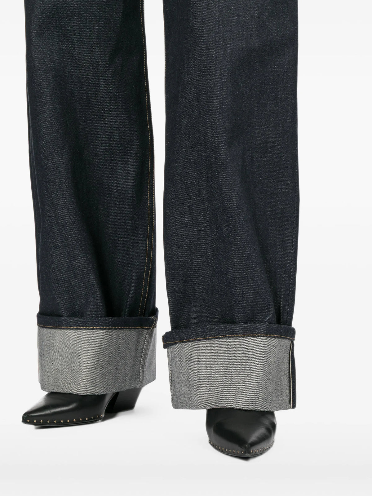 turn-up cuff jeans